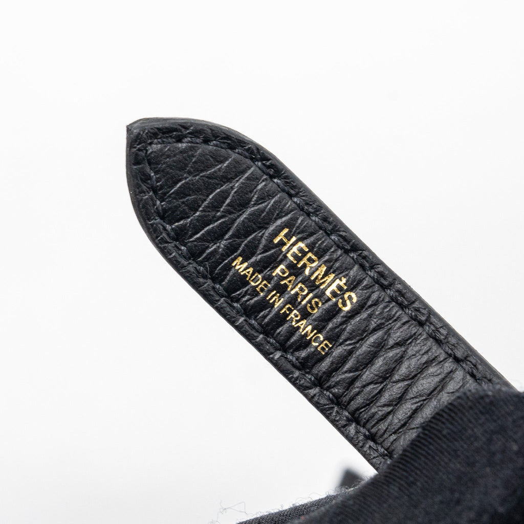 HERMES HALZAN 31 CLEMENCE BLACK GHW