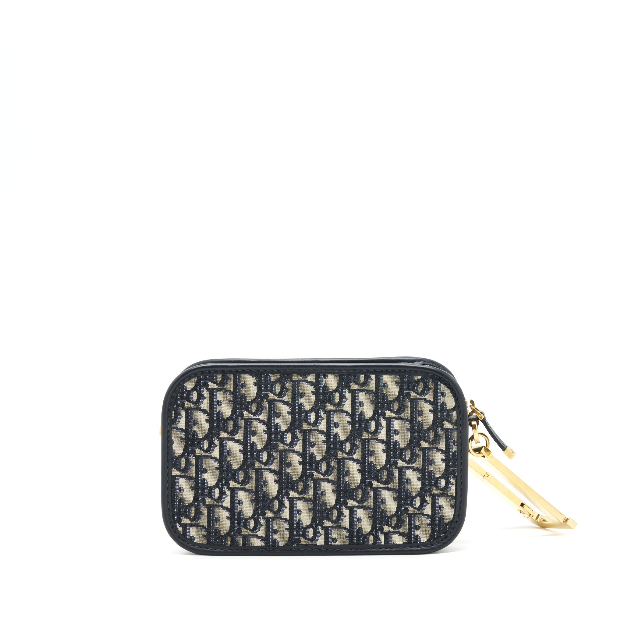 DIOR DIORQUAKE POUCH BLUE OBLIQUE CANVAS