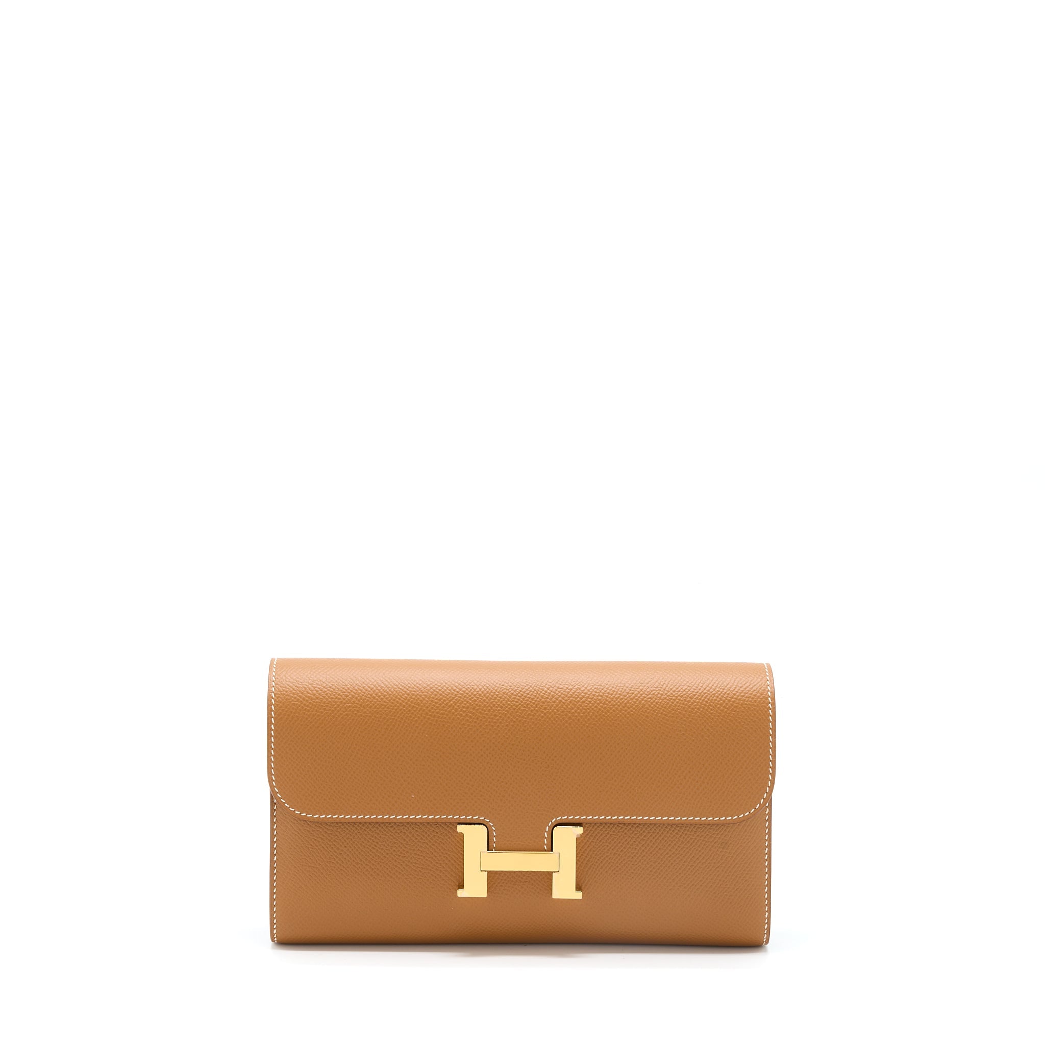 HERMES CONSTANCE LONG WALLET EPSOM GOLD GHW