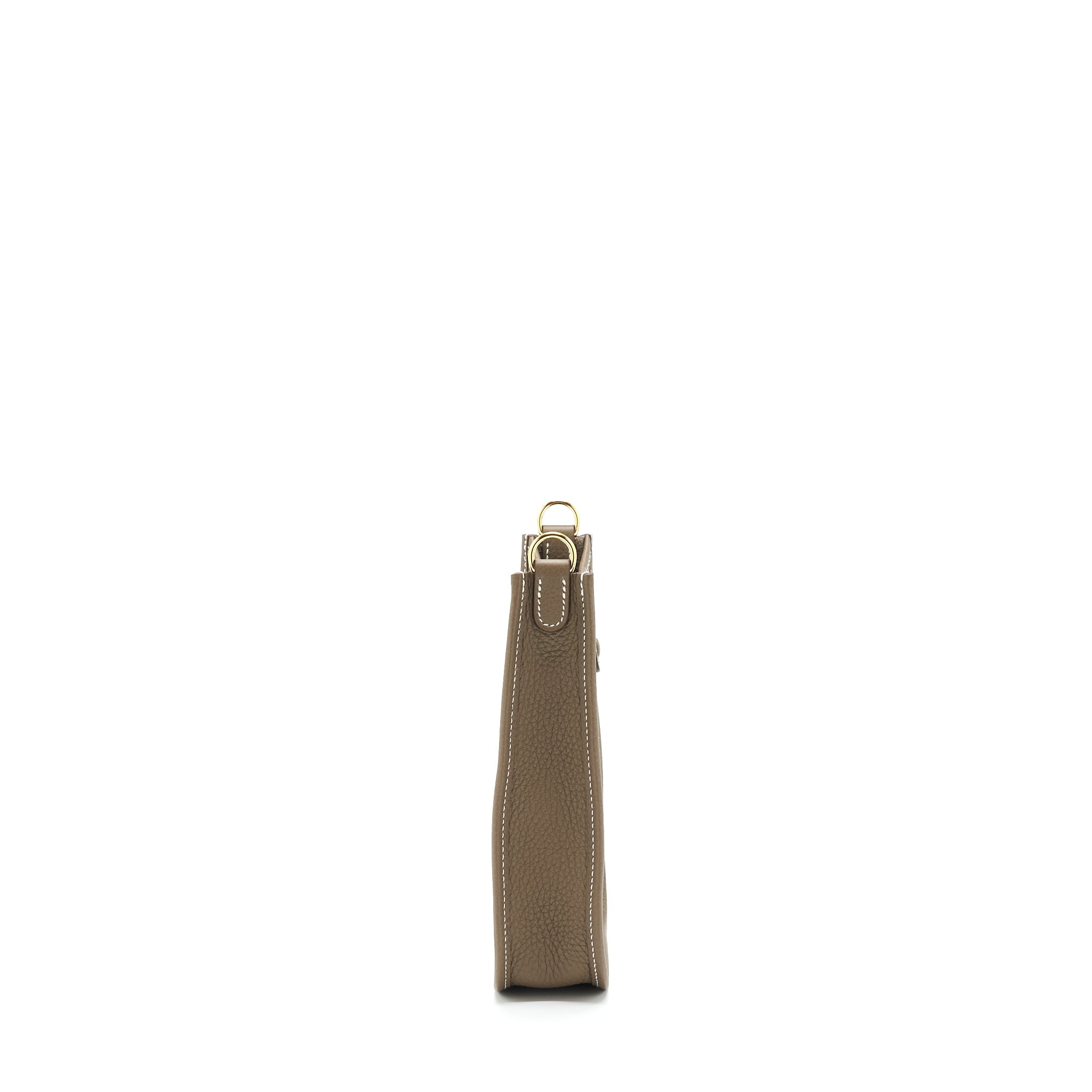 HERMES MINI EVELYNE CLEMENCE ETOUPE/BLUE INDIGO GHW