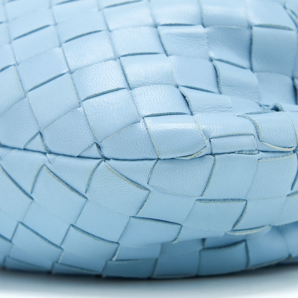 BOTTEGA VENETA MINI JODIE BAG LIGHT BLUE SHW