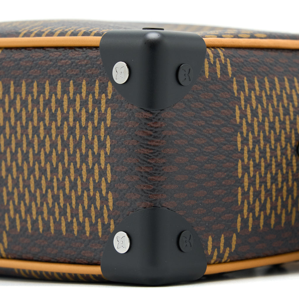 LOUIS VUITTON MINI SOFT TRUNK LIMITED EDITION SUTURES TOILES BLACK HARDWARE