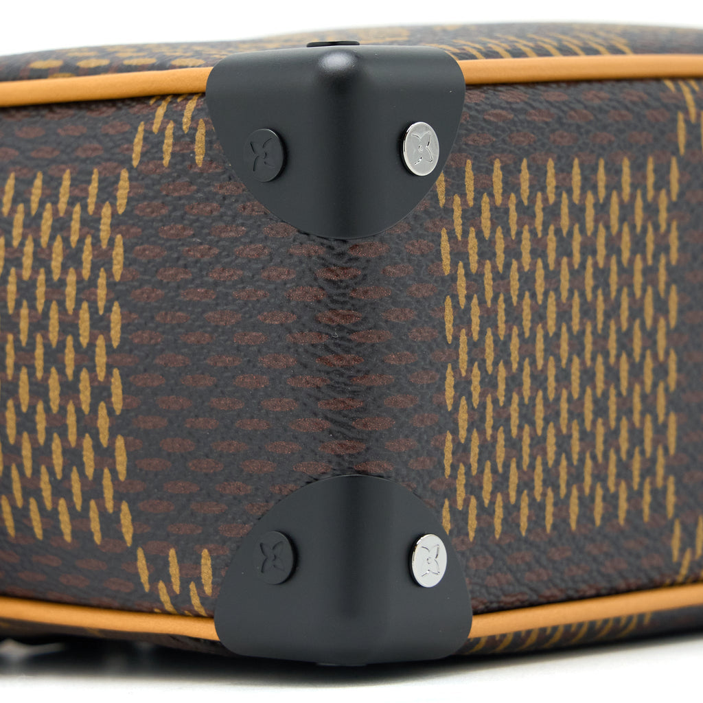 LOUIS VUITTON MINI SOFT TRUNK LIMITED EDITION SUTURES TOILES BLACK HARDWARE