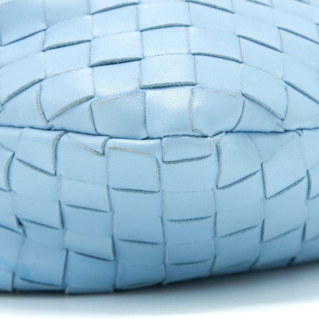 BOTTEGA VENETA MINI JODIE BAG LIGHT BLUE SHW