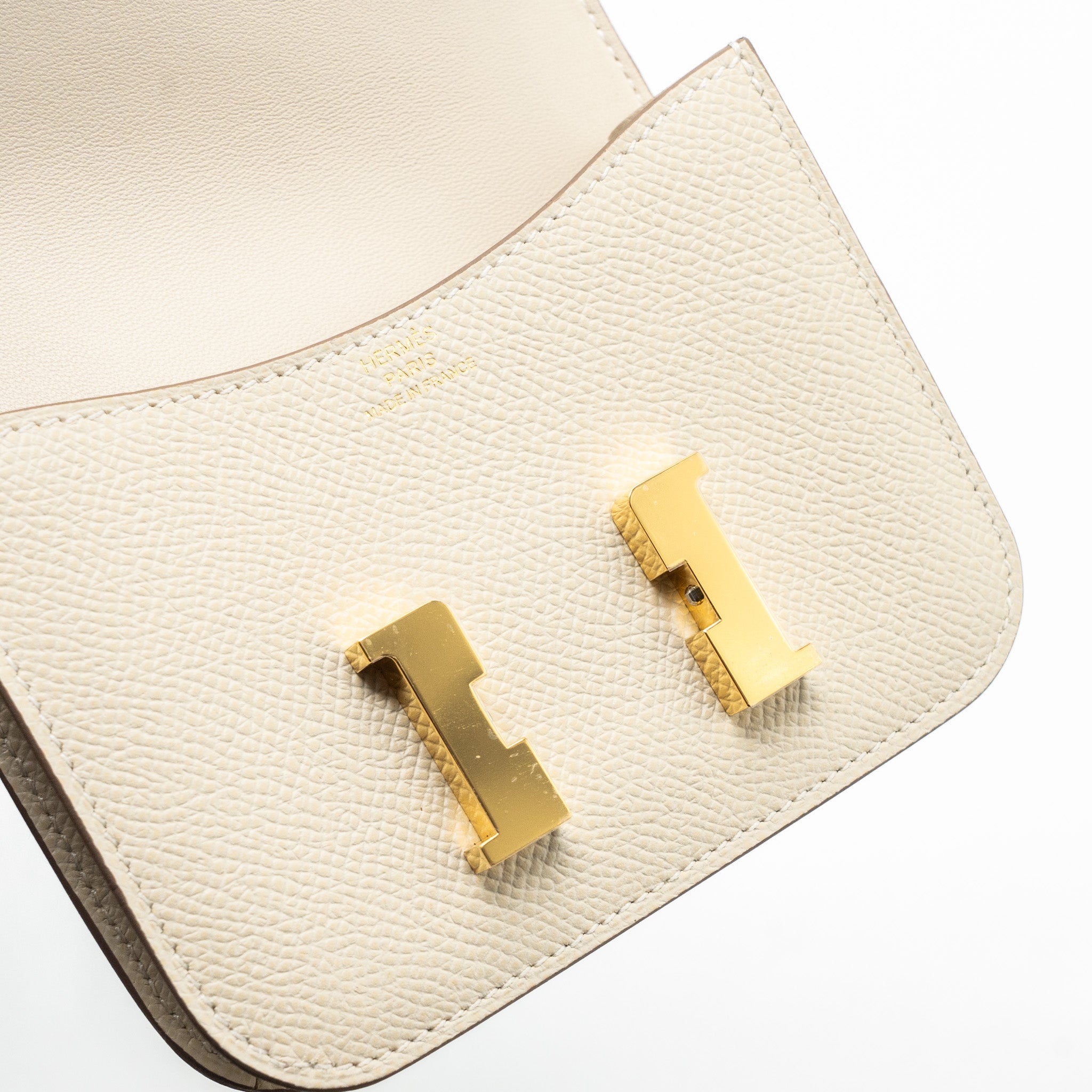 HERMES CONSTANCE SLIM EPSOM CRAIE GHW