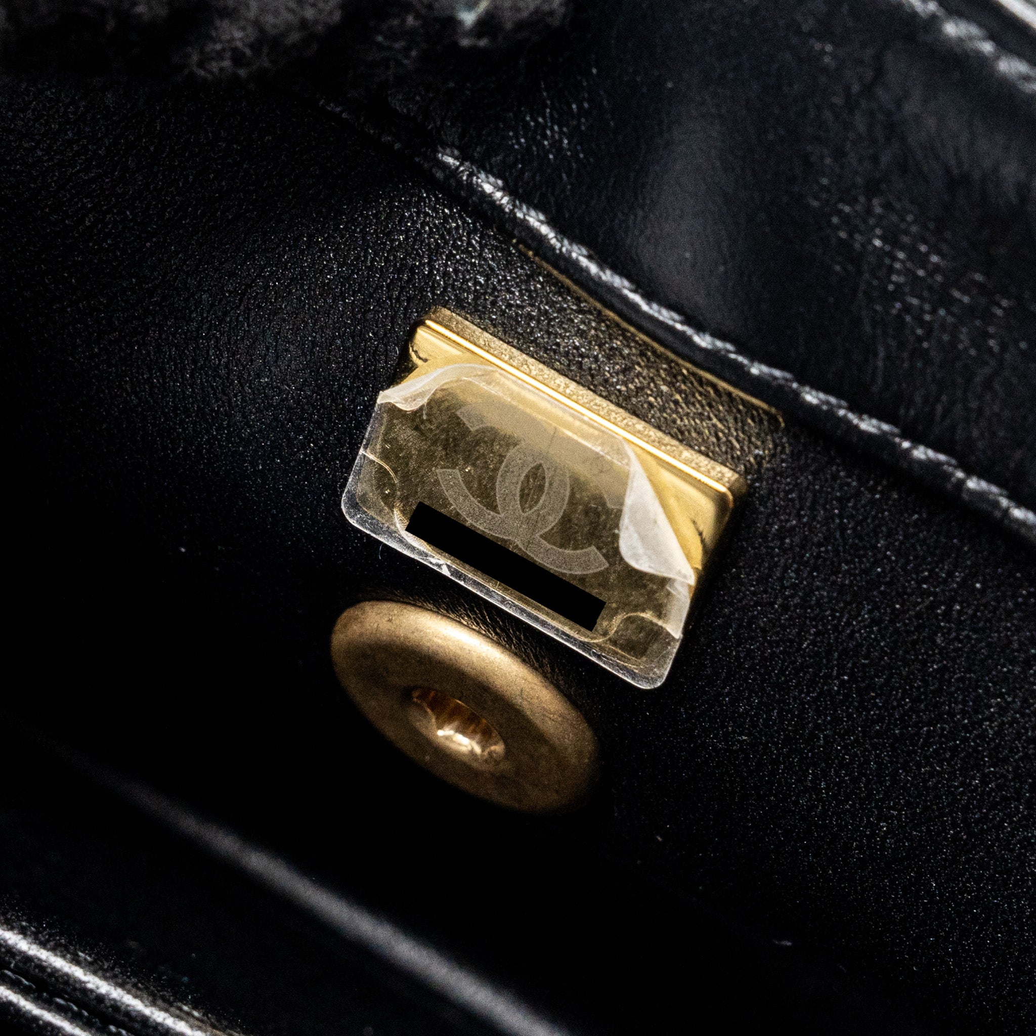 CHANEL SMALL COCO HANDLE LIMITED EDITION SMOOTH CALFSKIN BLACK GHW(MICROCHIP)