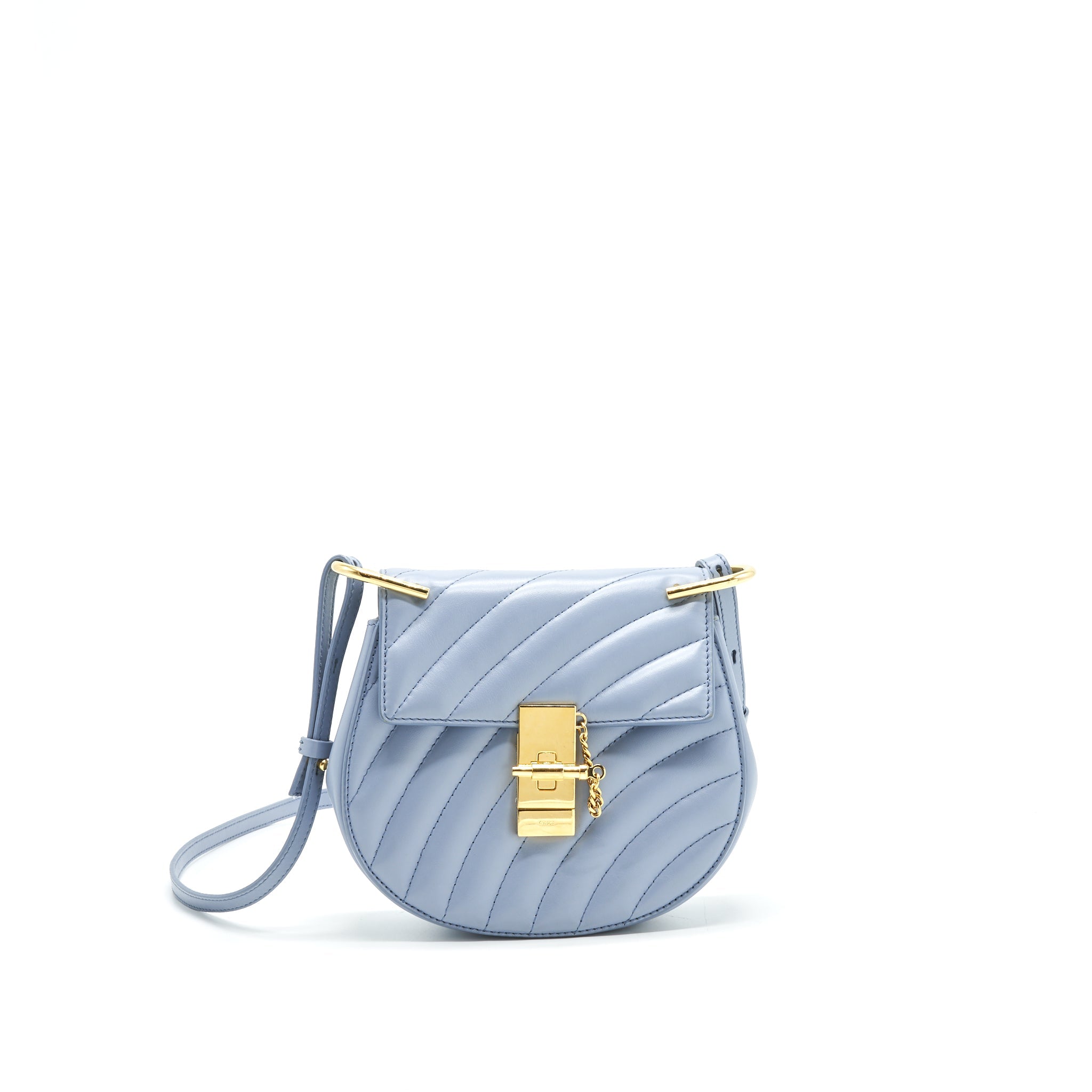 CHLOE MINI DREW BIJOU IN LIGHT BLUE GHW