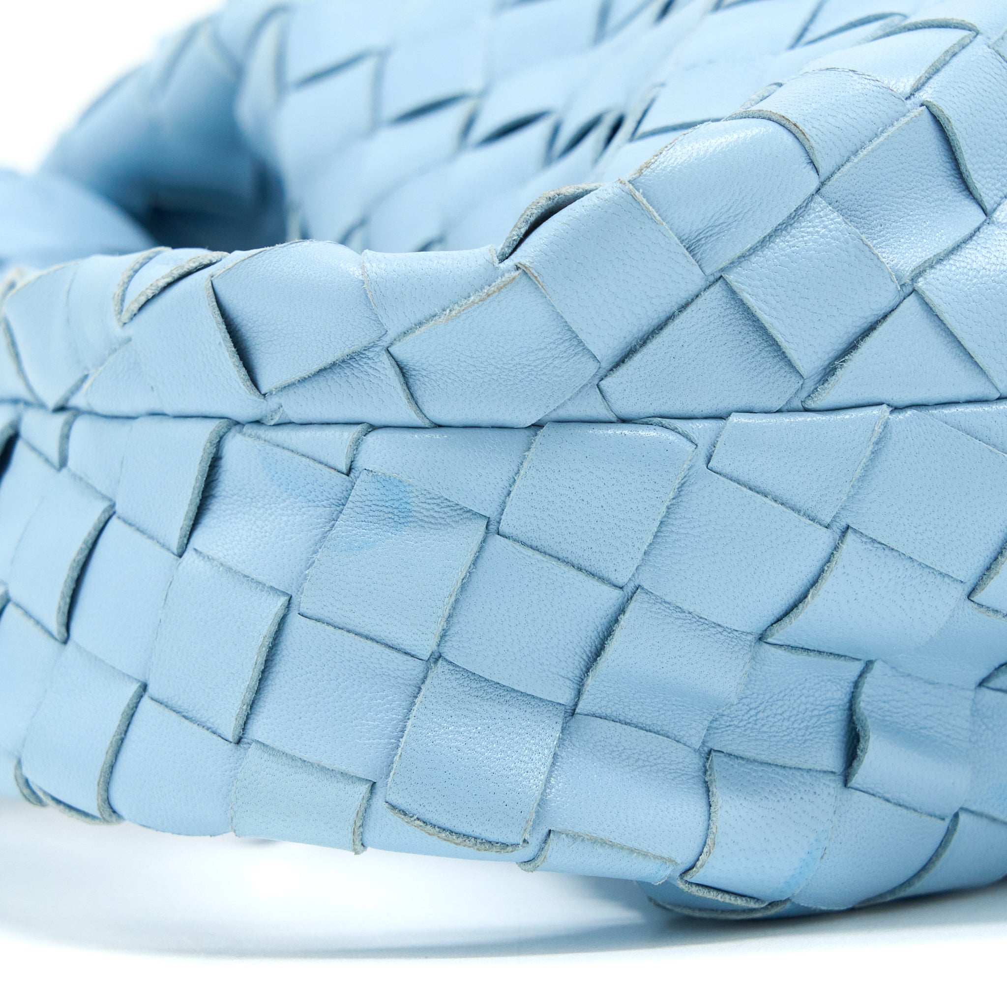 BOTTEGA VENETA MINI JODIE BAG LIGHT BLUE SHW