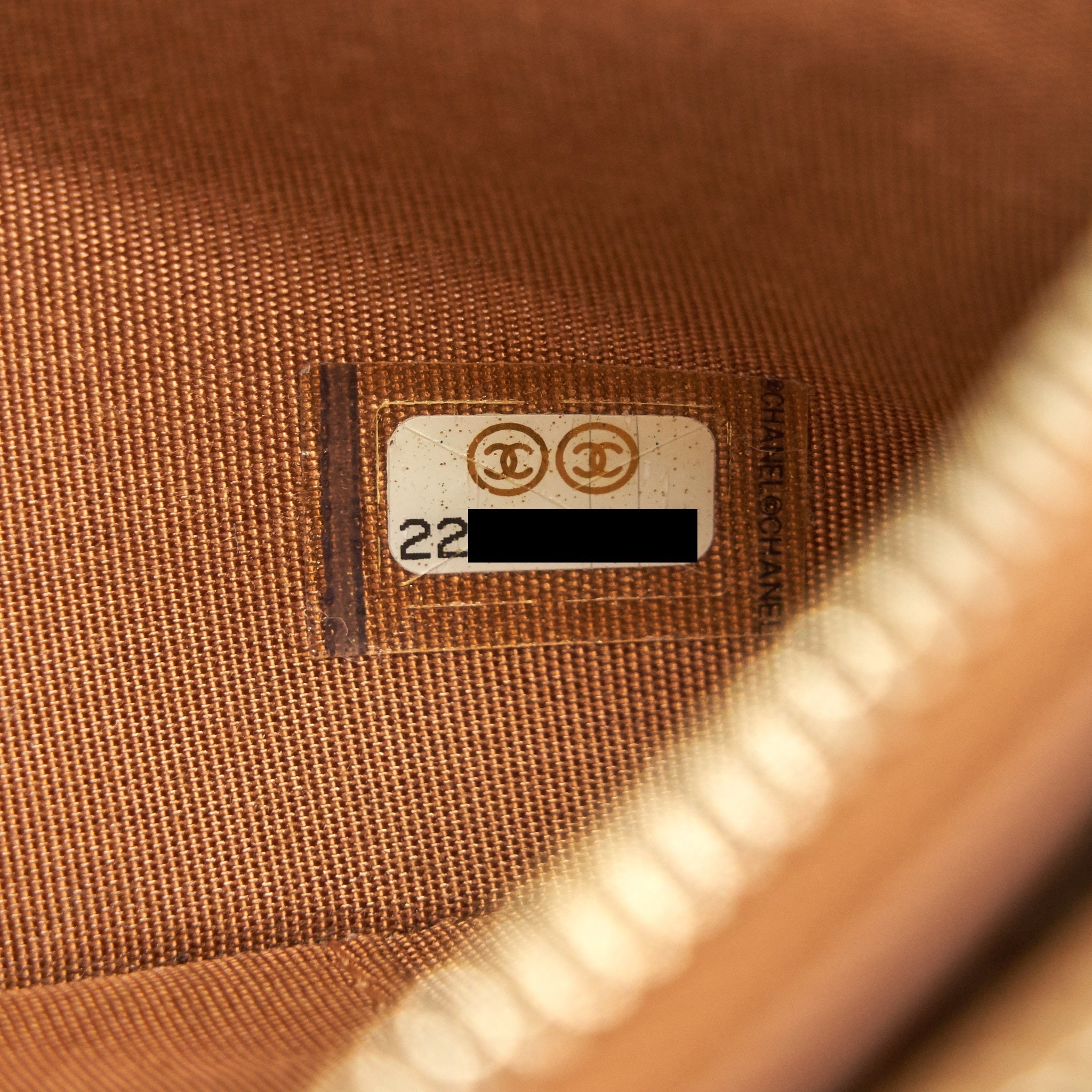 CHANEL STUD DOUBLE ZIP WALLET ON CHAIN DARK BEIGE