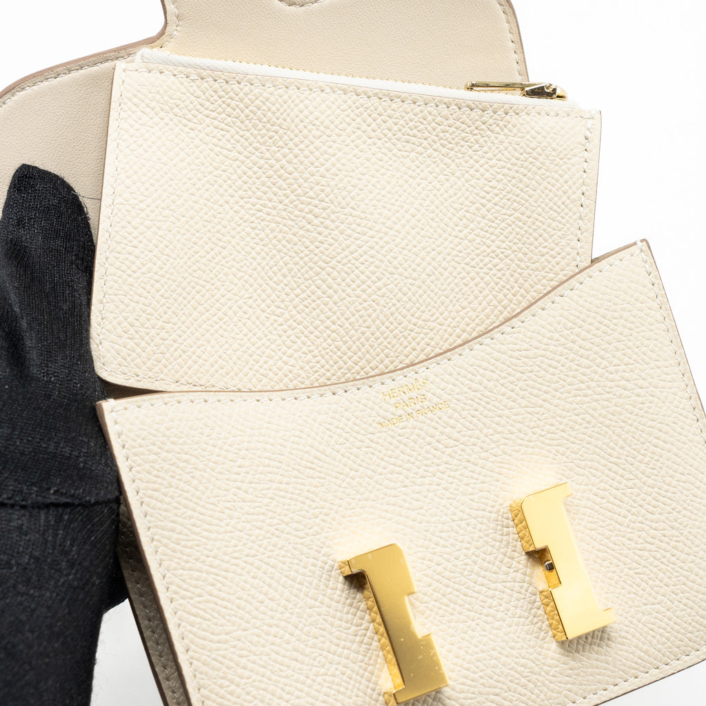 HERMES CONSTANCE SLIM EPSOM CRAIE GHW