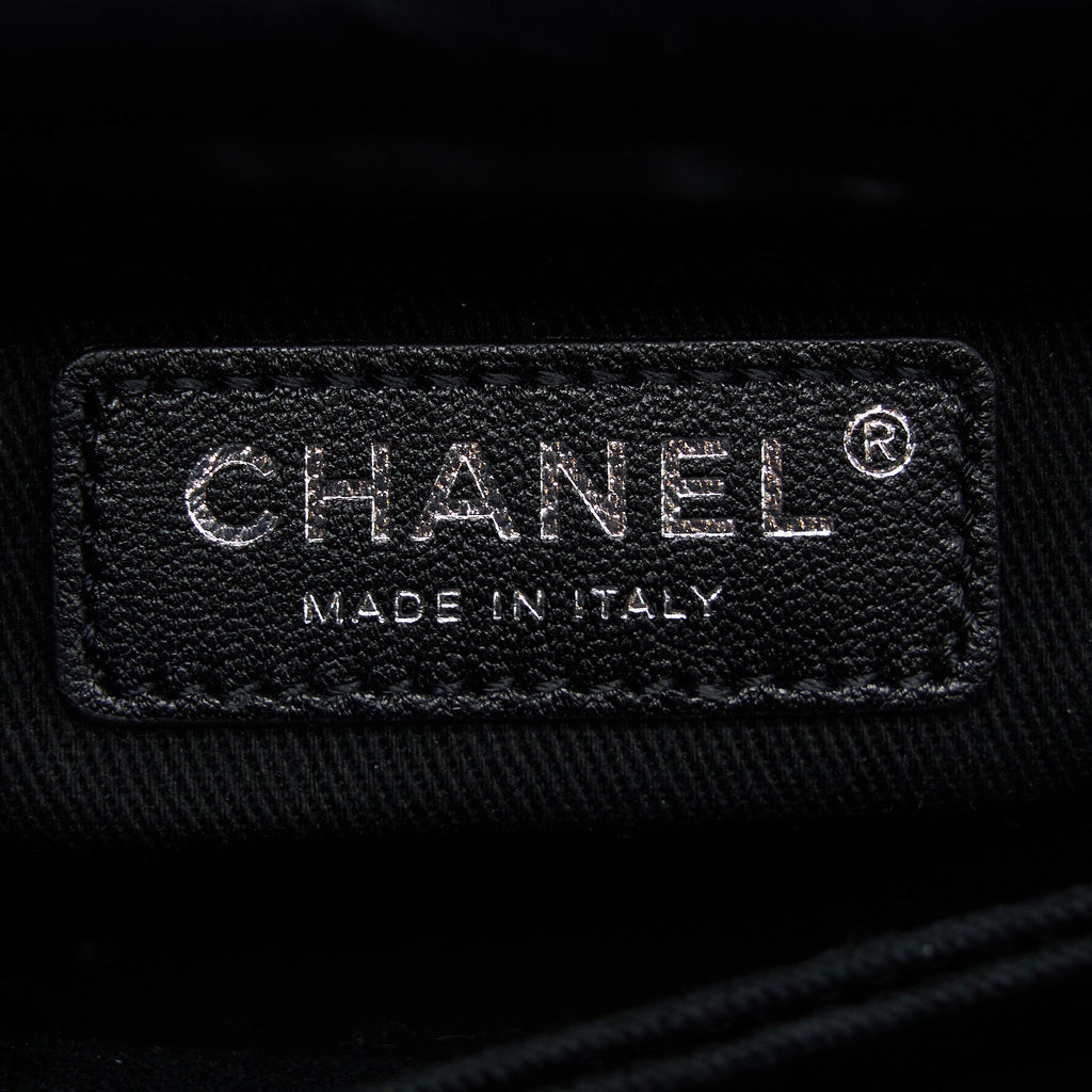 CHANEL SMALL COCO HANDLE AGED CALFSKIN SO BLACK WITH BLACK HARDWARE
