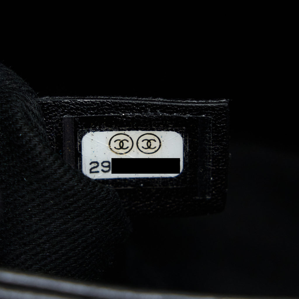 CHANEL SMALL COCO HANDLE AGED CALFSKIN SO BLACK WITH BLACK HARDWARE
