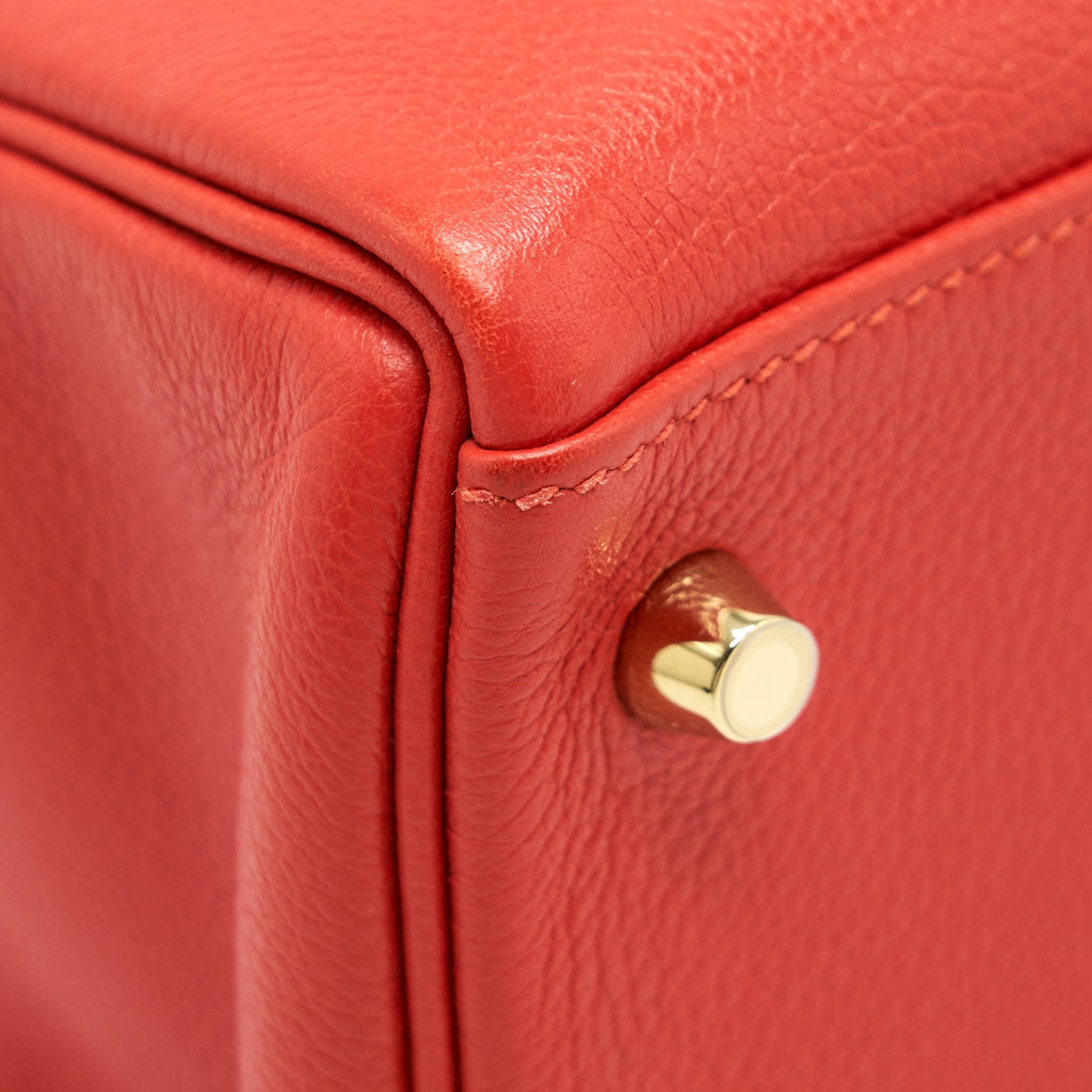 HERMES KELLY 32 EVERCOLOR S5 ROUGE TOMATE GHW