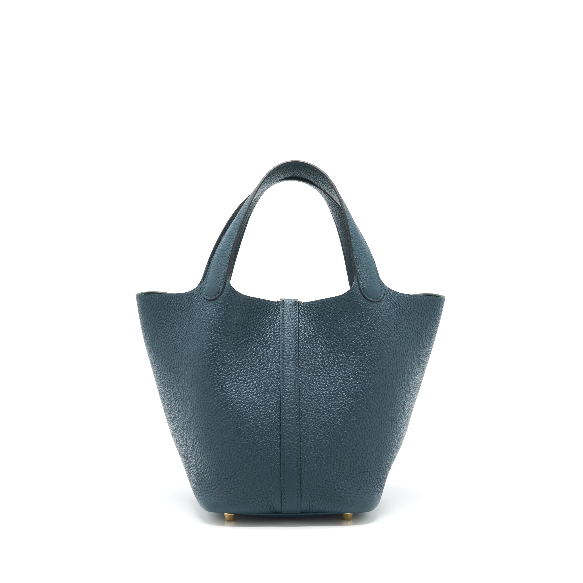 HERMES PICOTIN 18 LOCK BAG CLEMENCE 6O VERT CYPRESS GHW