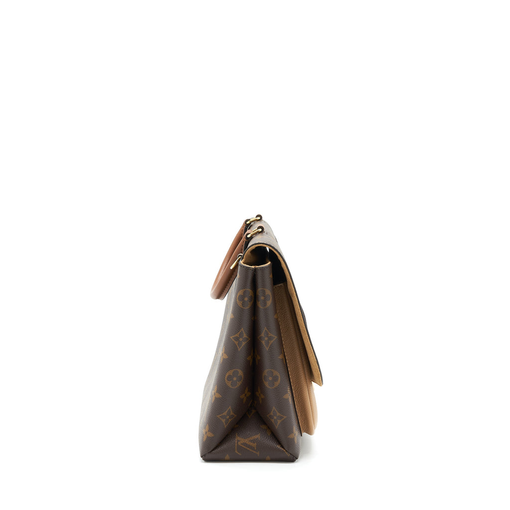 LOUIS VUITTON MARIGNAN TOP HANDLE BAG SESAME MONOGRAM CANVAS GHW