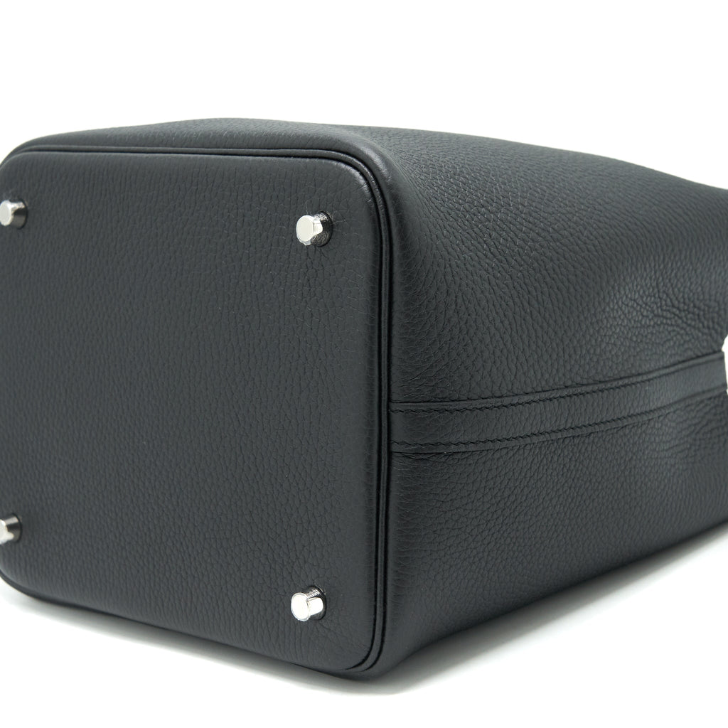 HERMES PICOTIN 22 LOCK BAG BLACK SHW