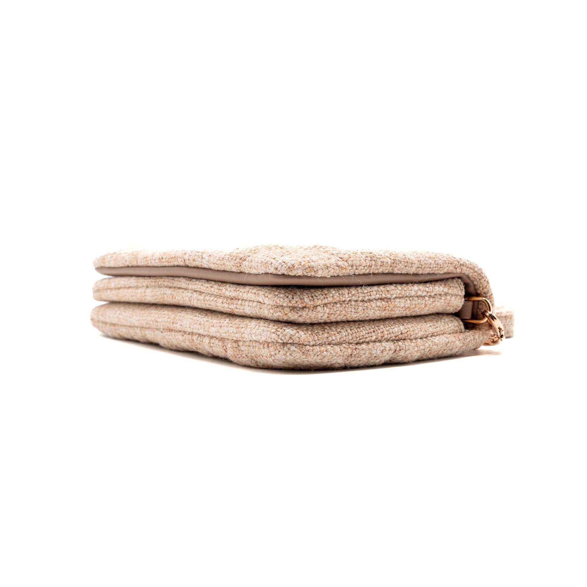 DIOR CARO POUCH CANVAS LIGHT PINK WITH PINK HARDWARE