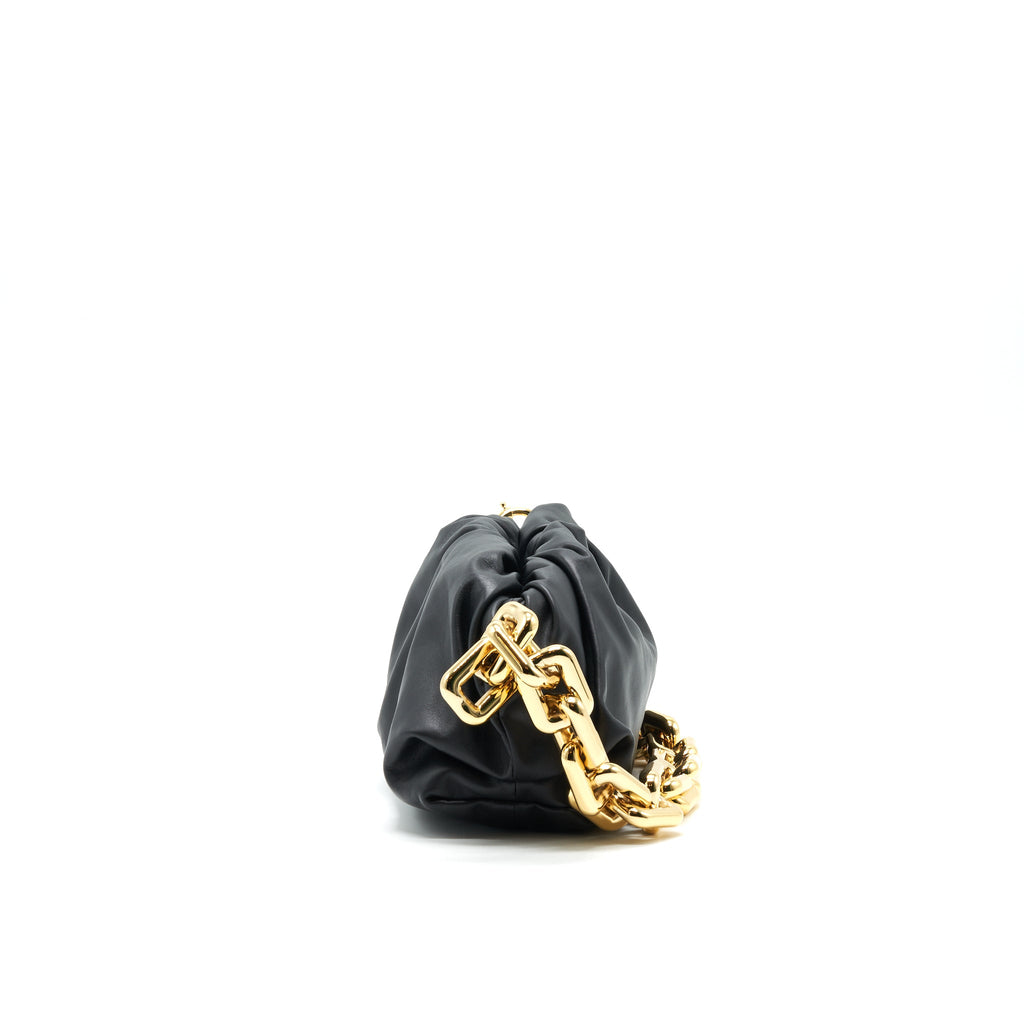 BOTTEGA VENETA CHAIN POUCH BLACK GHW