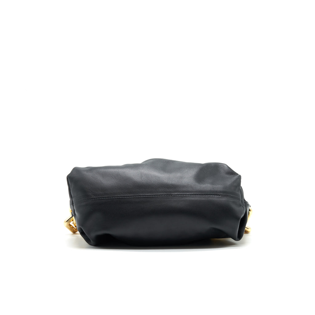 BOTTEGA VENETA CHAIN POUCH BLACK GHW