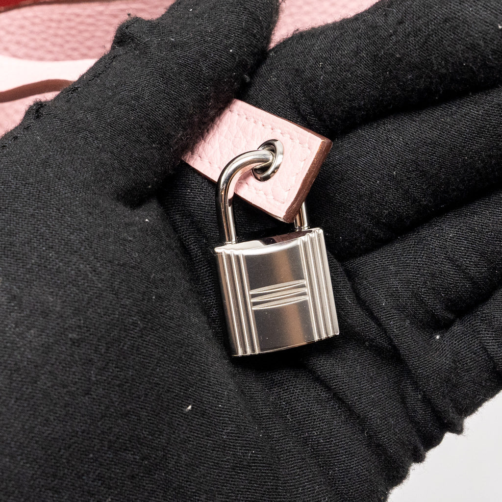 HERMES PICOTIN 22 LOCK BAG CLEMENCE ROSE SAKURA SHW