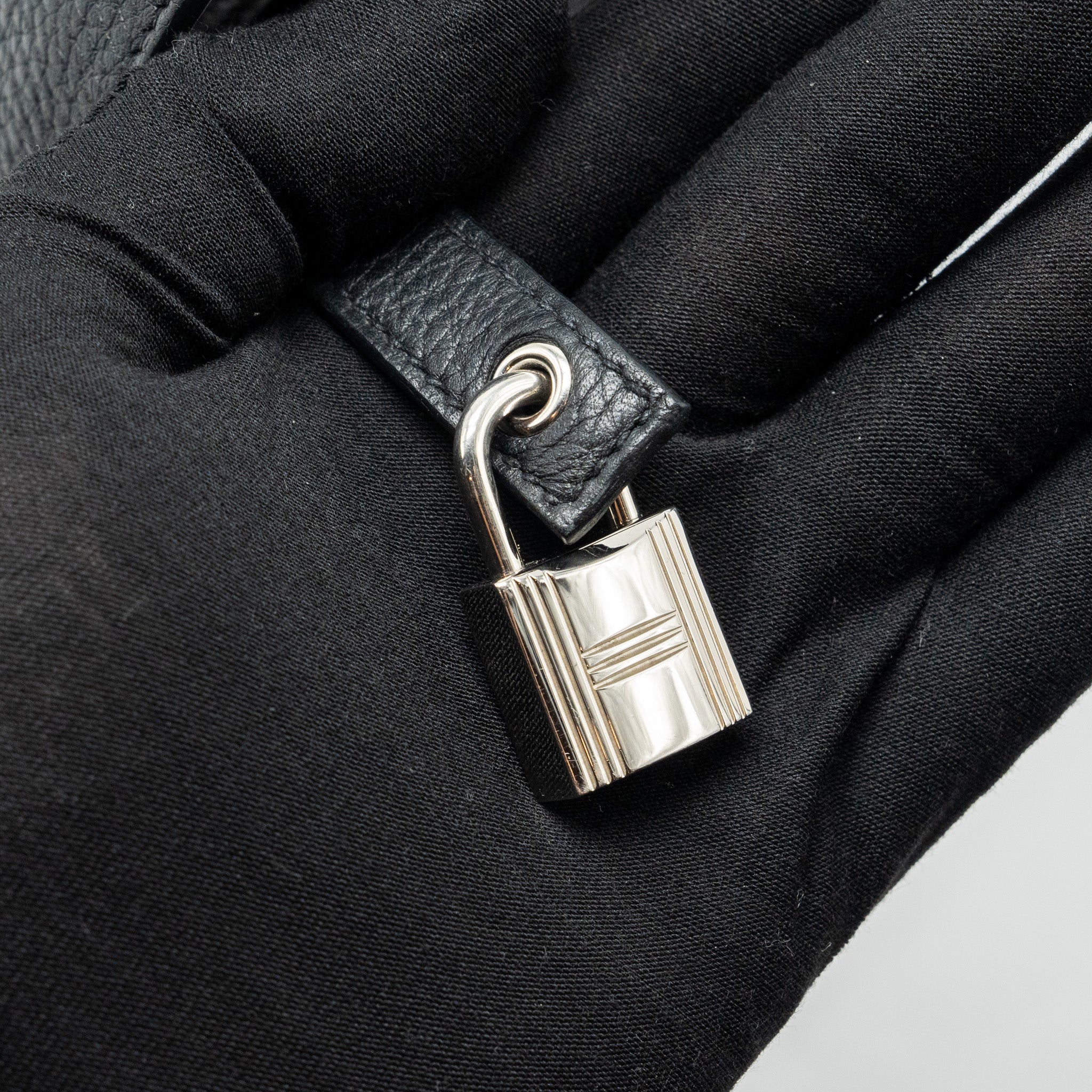 HERMES PICOTIN 22 CLEMENCE BLACK / CARAMEL SHW