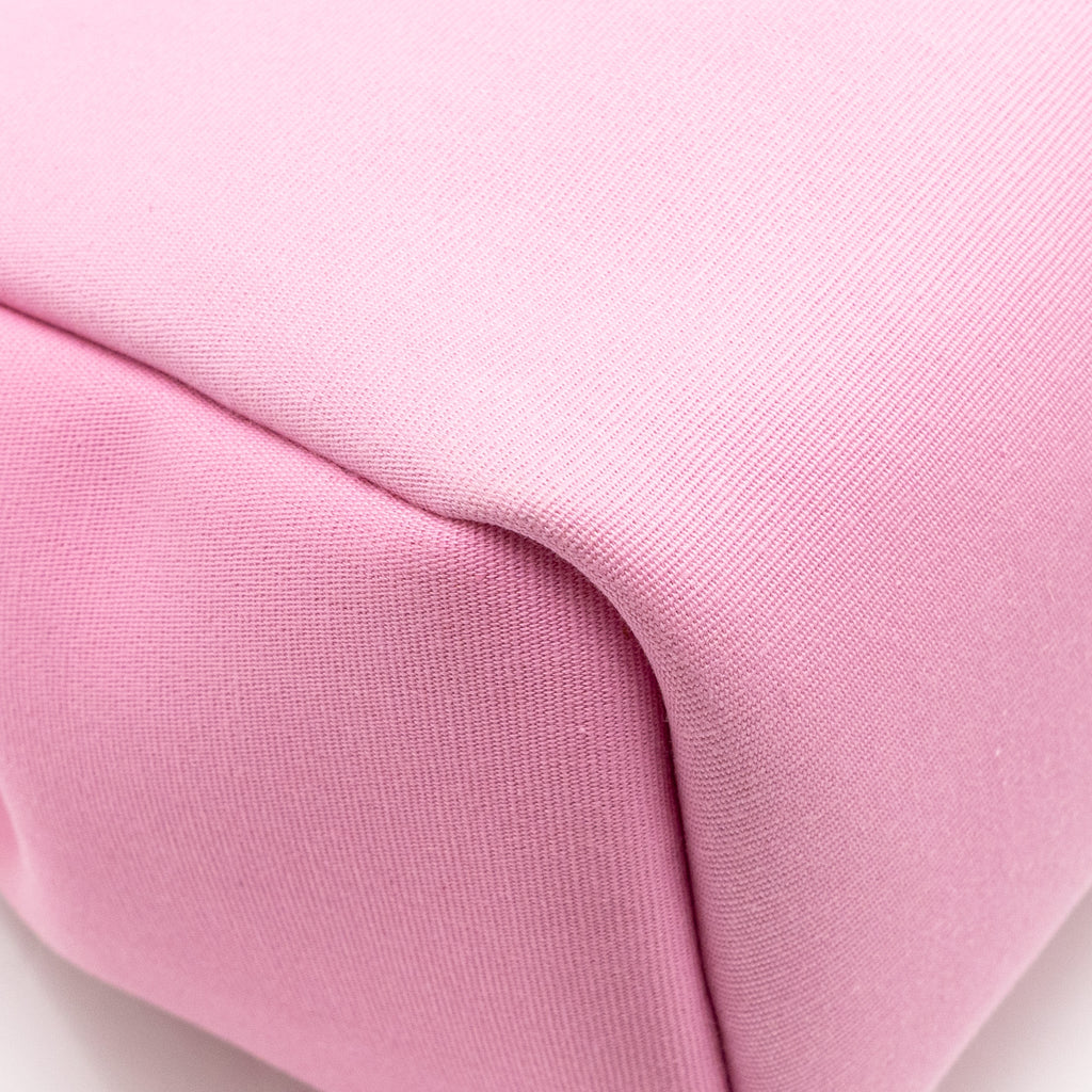 HERMES HERBAG 31 ZIP BAG CANVAS/HUNTER LEATHER PINK/CUIVRE SHW