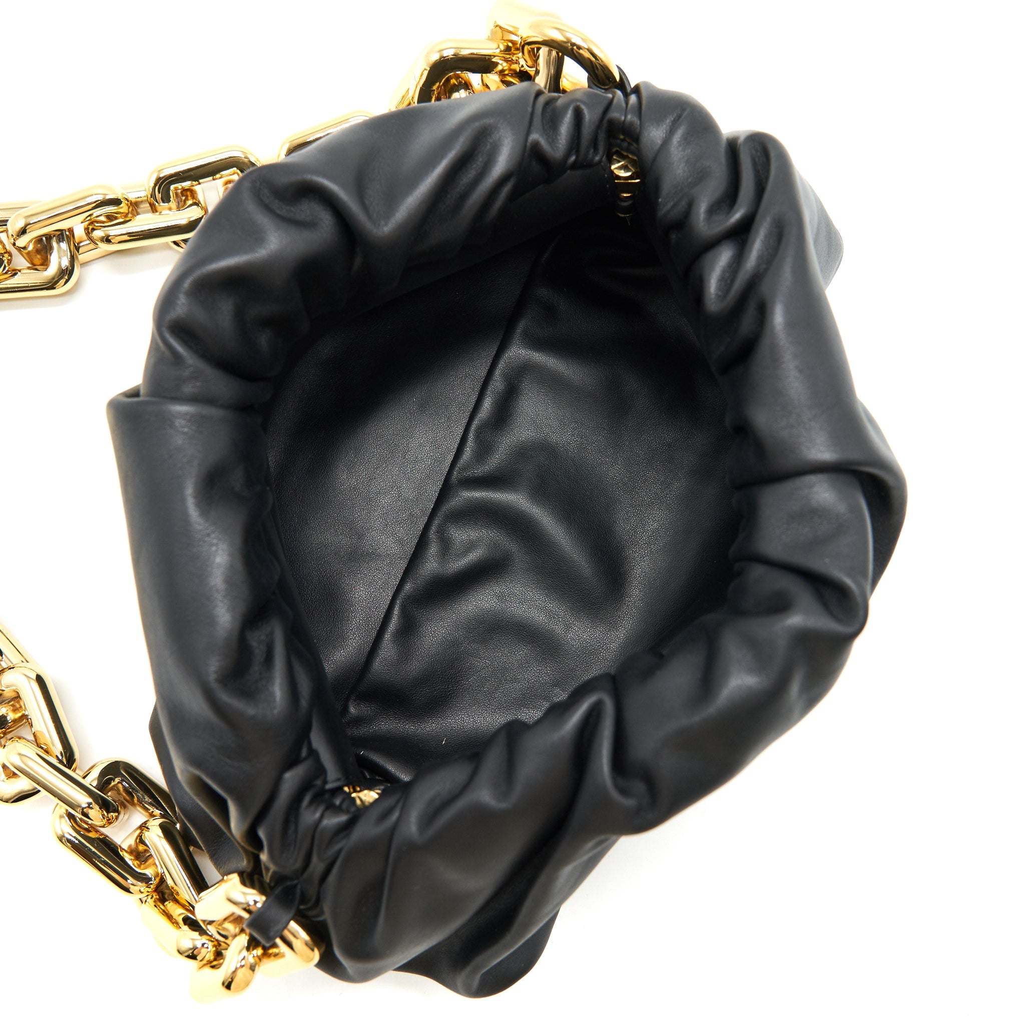 BOTTEGA VENETA CHAIN POUCH BLACK GHW