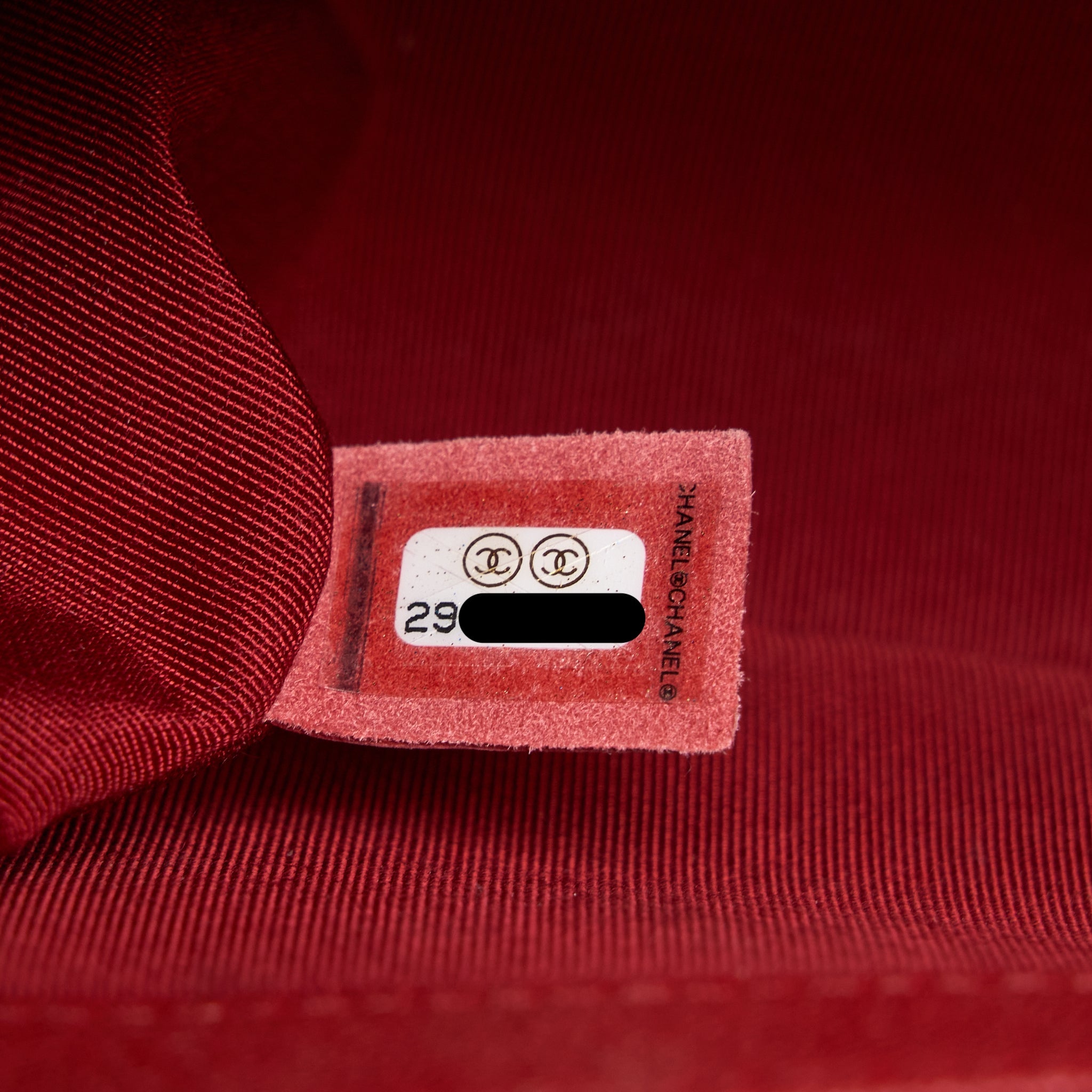 CHANEL MEDIUM BOY BAG GRAINED CALFSKIN RED SHW