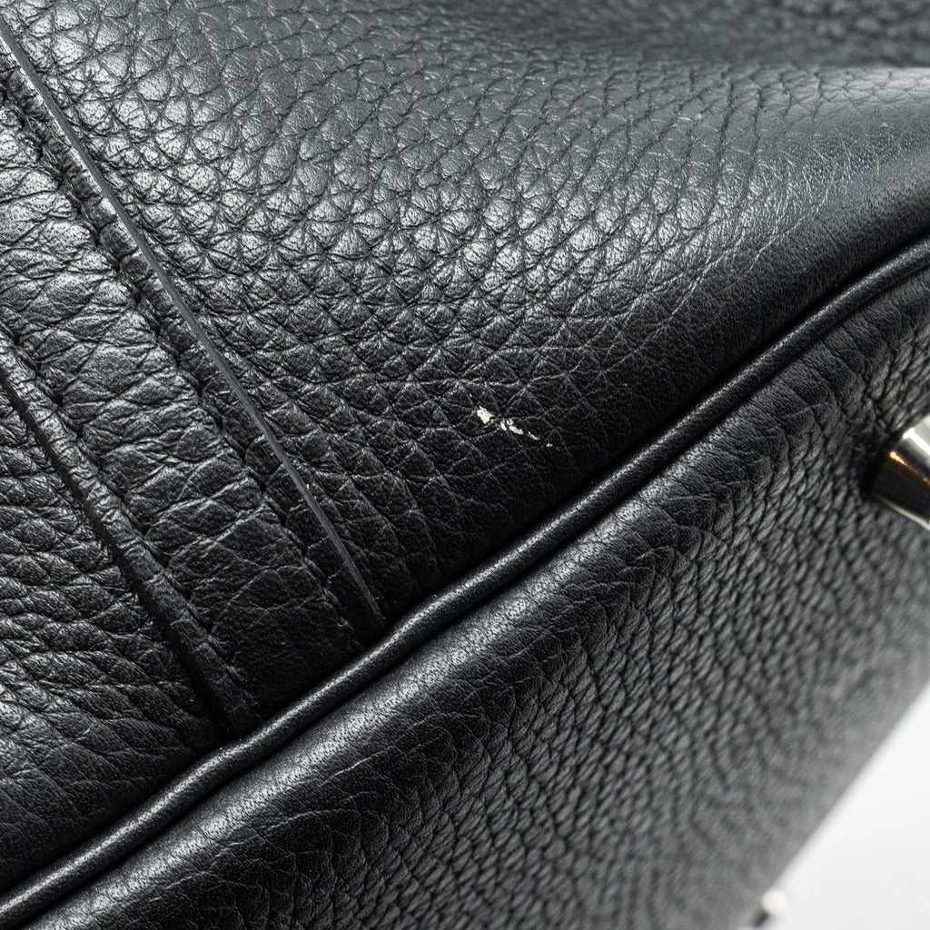 HERMES PICOTIN 22 CLEMENCE BLACK / CARAMEL SHW