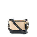 CHANEL SMALL GABRIELLE HOBO BAG AGED CALFSKIN LIGHT BEIGE/BLACK MULTICOLOUR HARDWARE