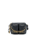 CHANEL 22C CAMERA BAG CALFSKIN BLACK GHW(MICROCHIP)