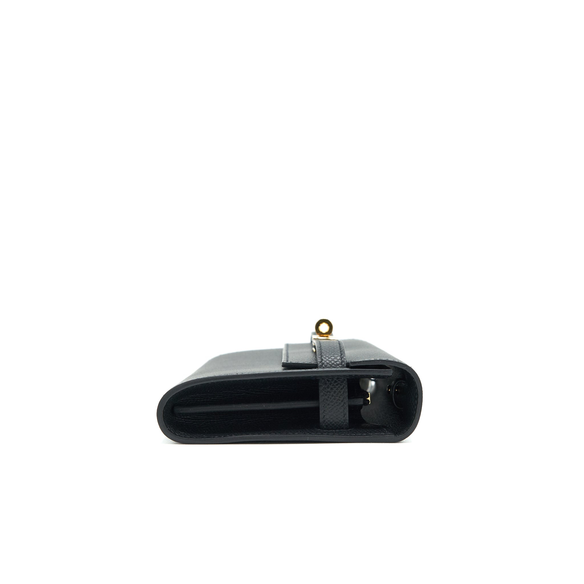 HERMES KELLY TO GO BLACK GHW