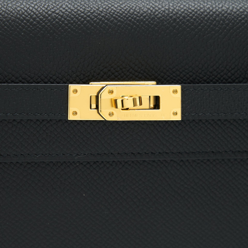 HERMES KELLY TO GO BLACK GHW