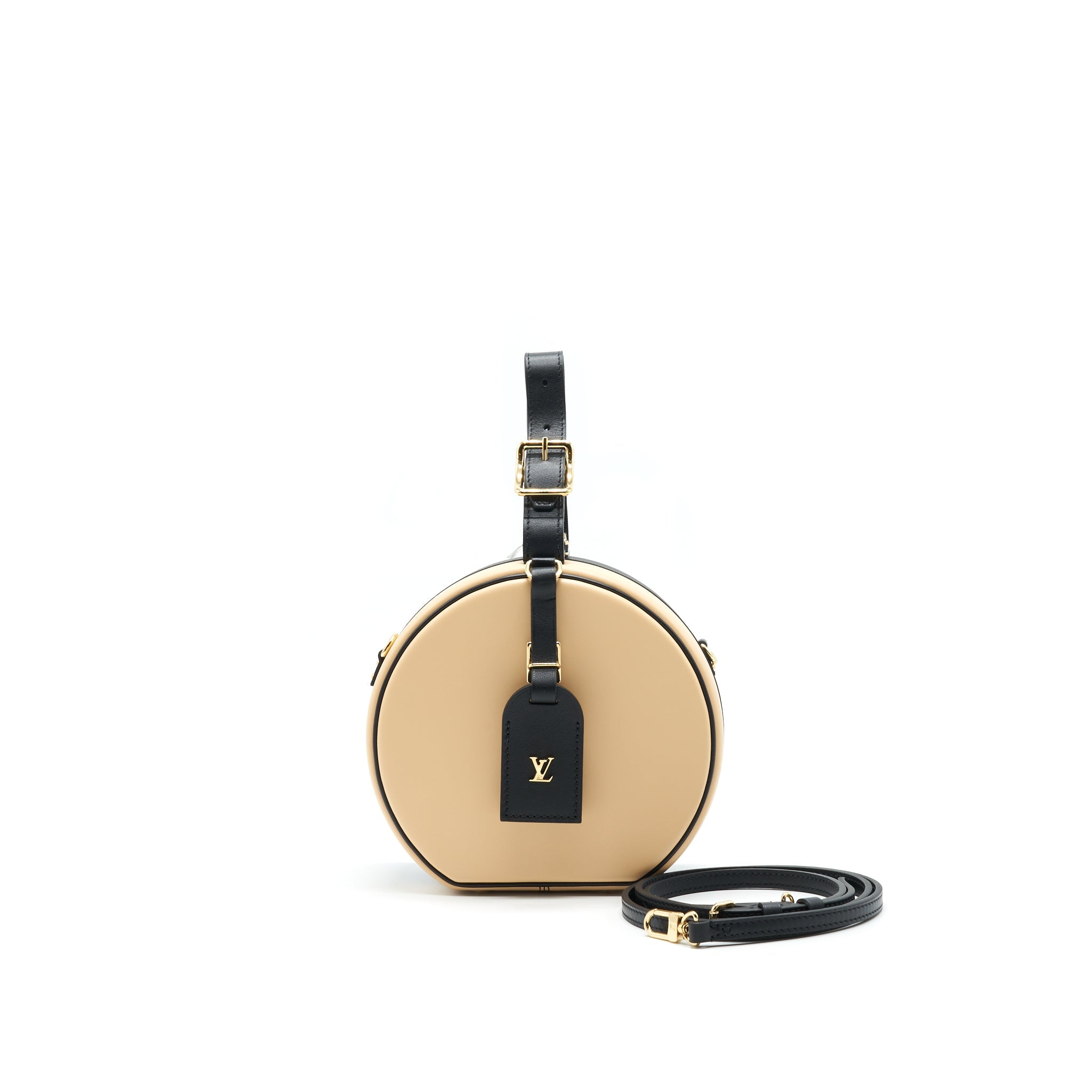 LOUIS VUITTON PETITE BOITE CHAPEAU BEIGE/ BLACK