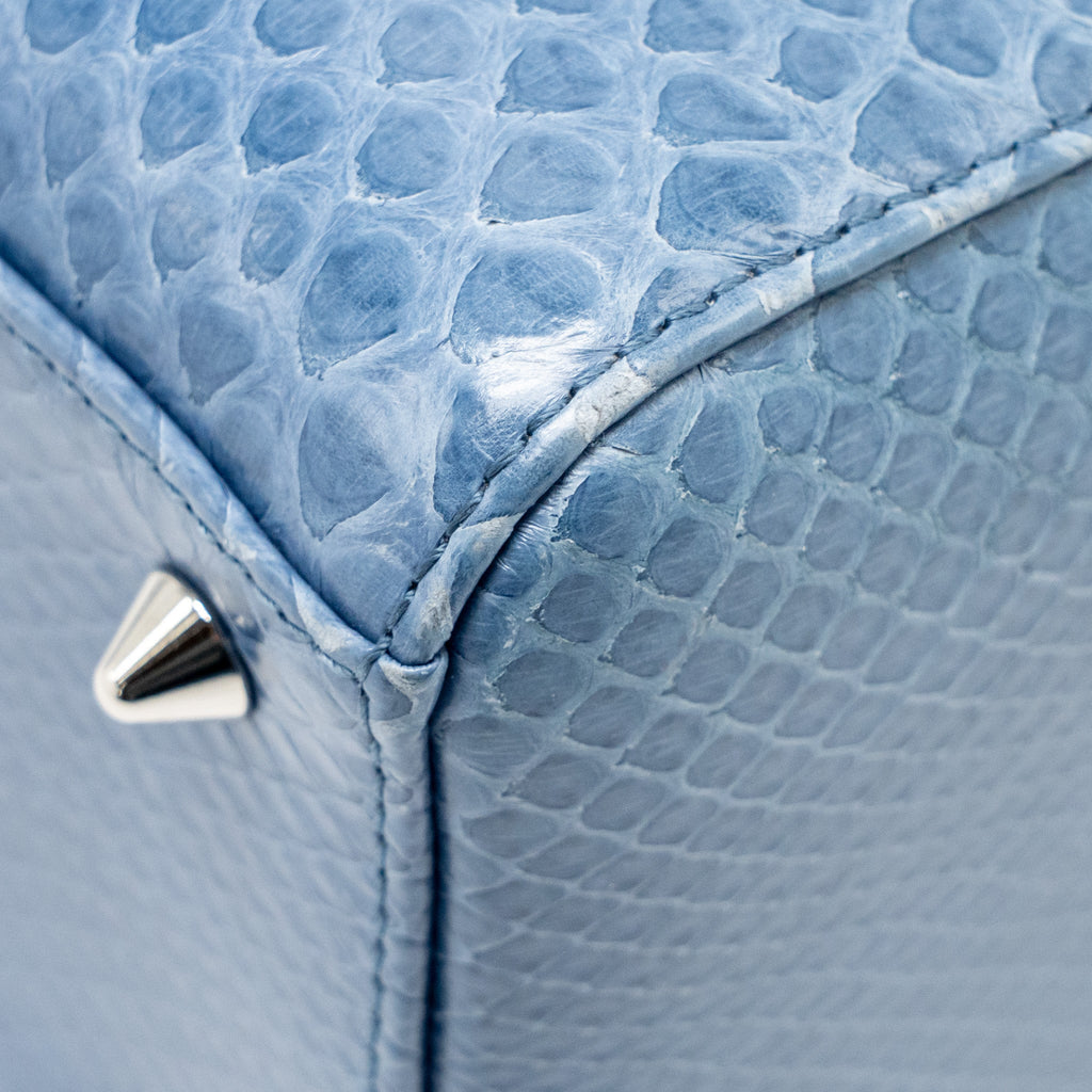 DIOR MEDIUM LADY DIOR PYTHON BLUE SHW