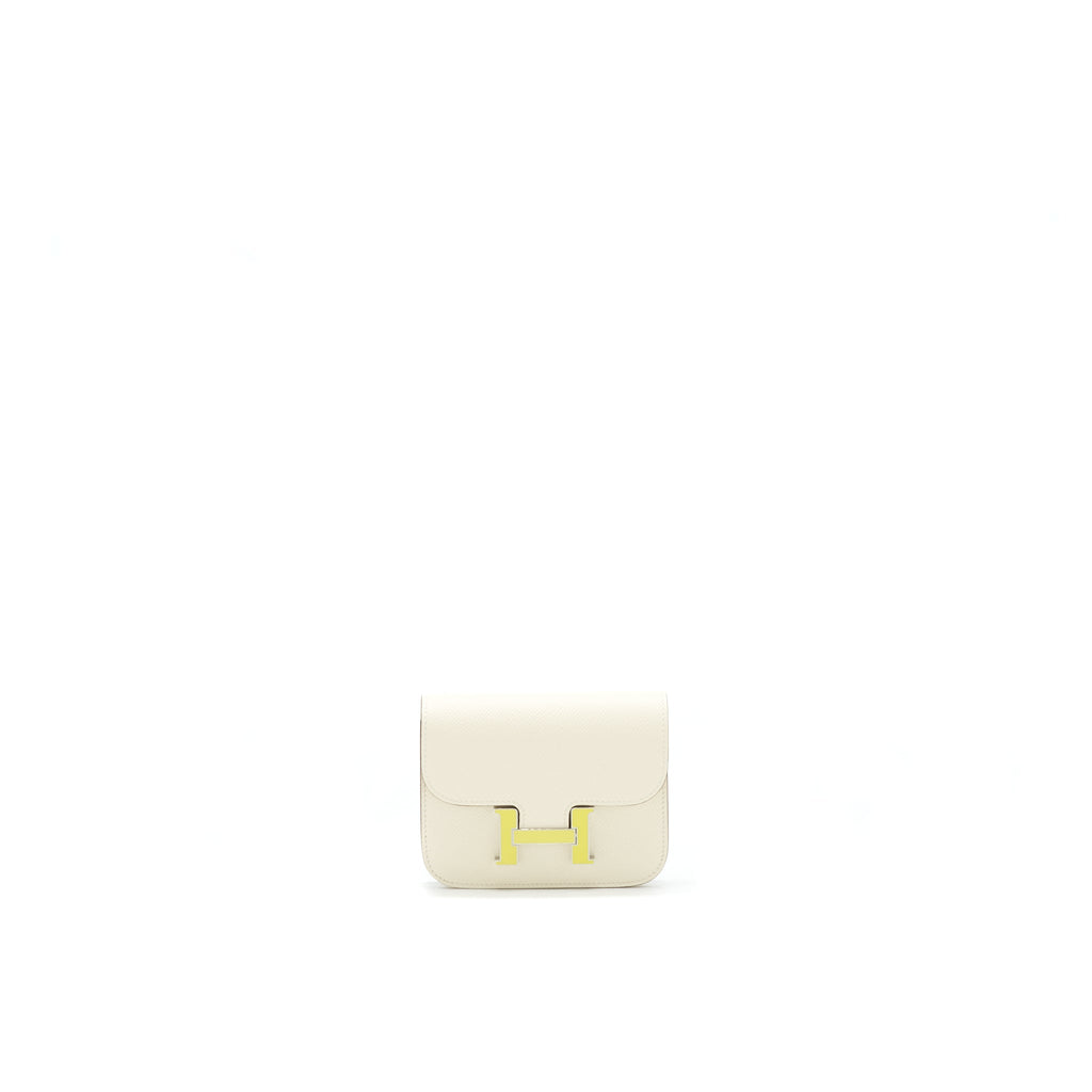 HERMES CONSTANCE SLIM EPSOM/LAQUE NATA/ LIME
