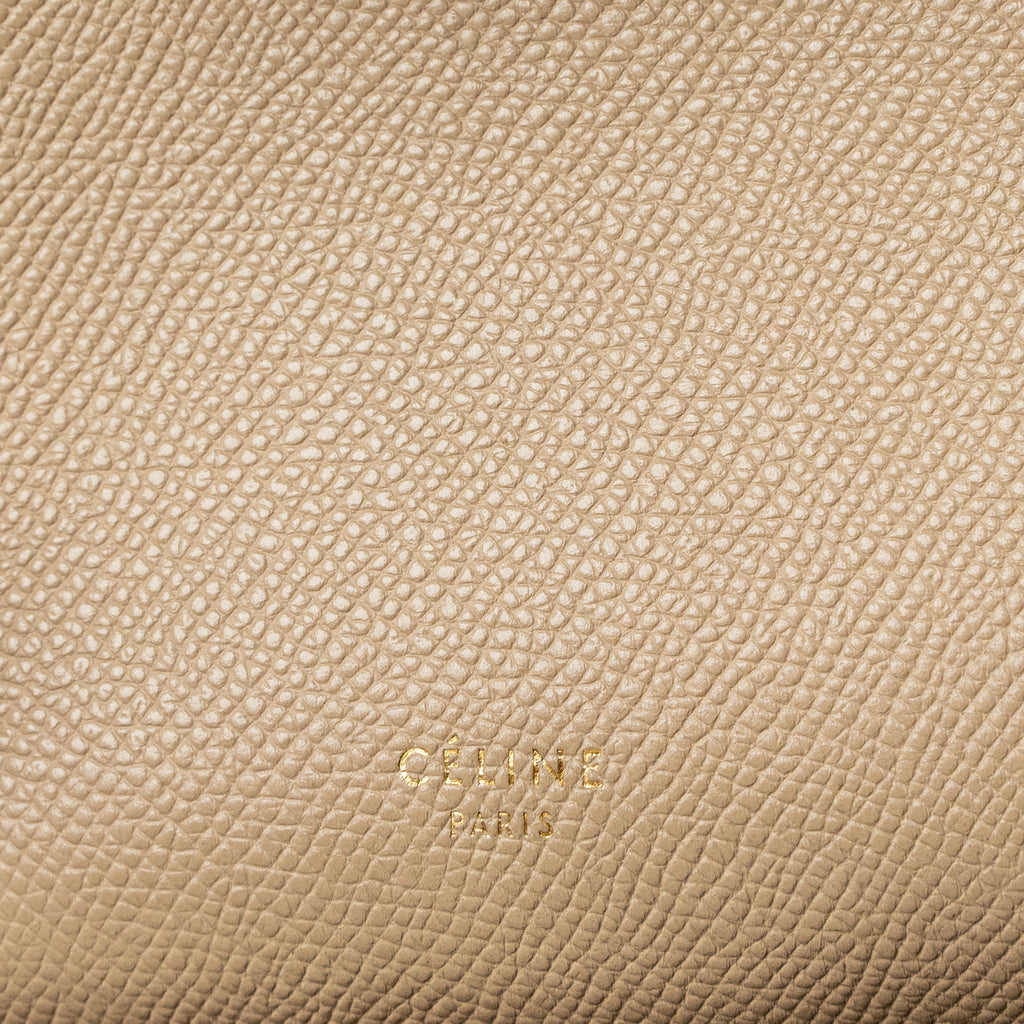 CELINE NANO BELT BAG GRAINED CALFSKIN LIGHT BEIGE GHW