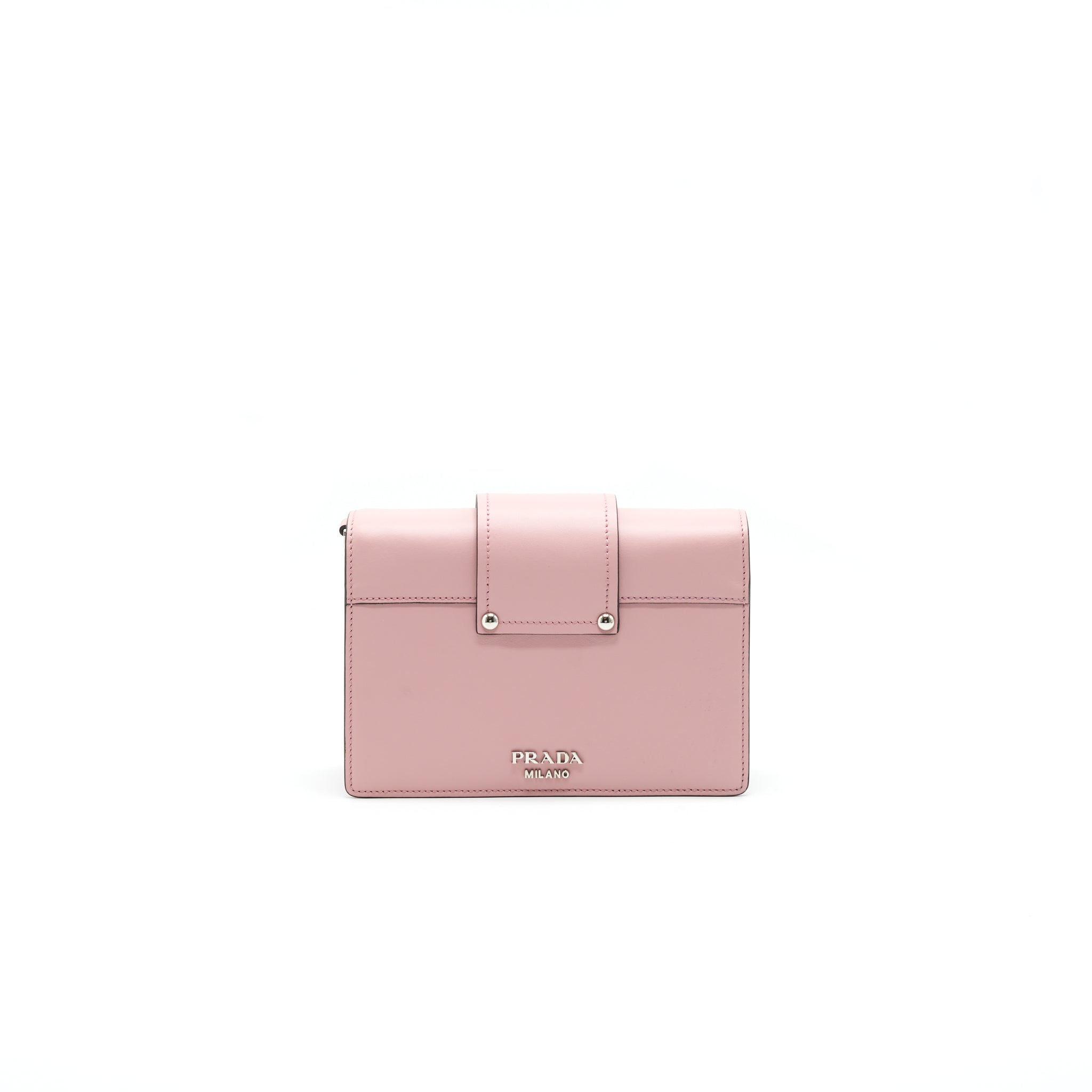 PRADA PLEX RIBBON BAG WITH CITY CALFSKIN PINK