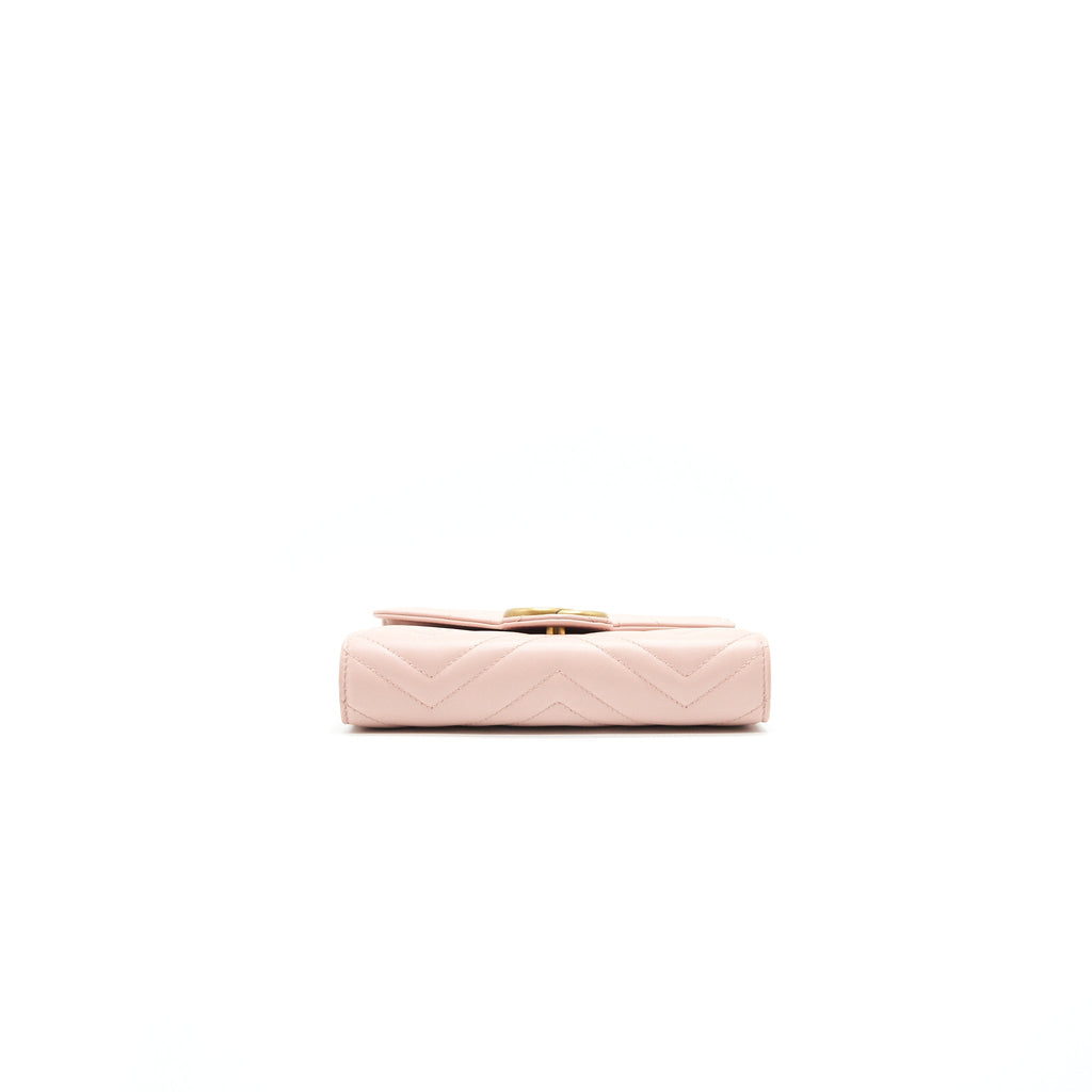 GUCCI GG MARMONT MATELASSE MINI BAG PINK