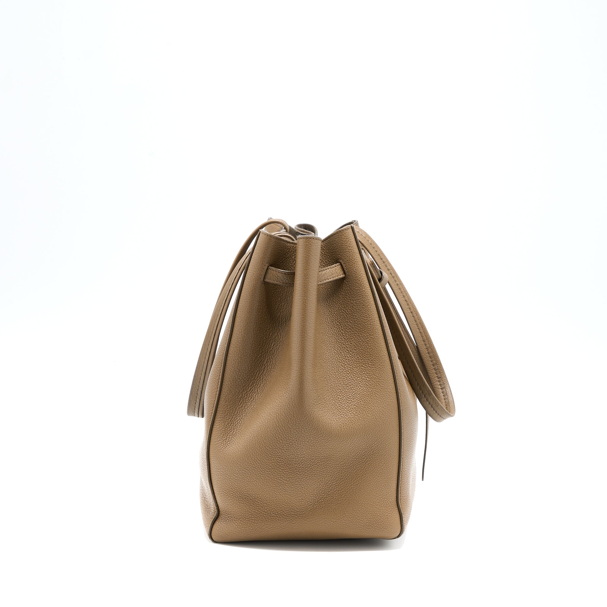 CELINE SMALL CABAS PHANTOM CALFSKIN TAUPE SHW
