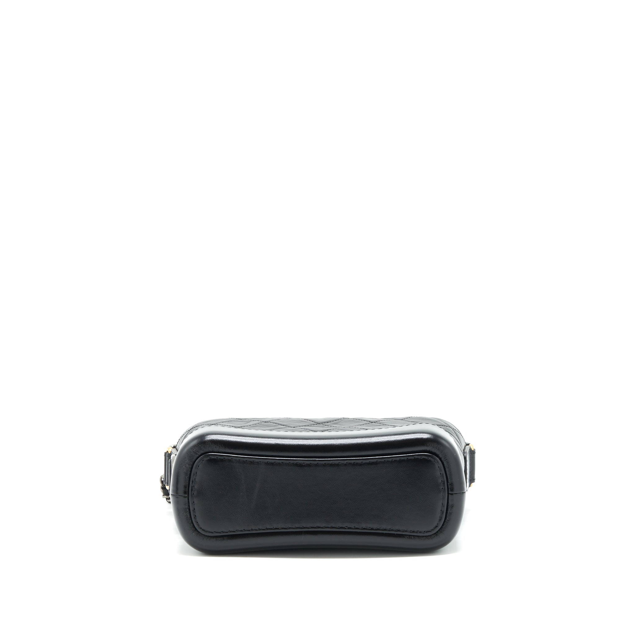 CHANEL SMALL GABRIELLE HOBO BLACK BAG GOLD/SLIVER HARDWARE