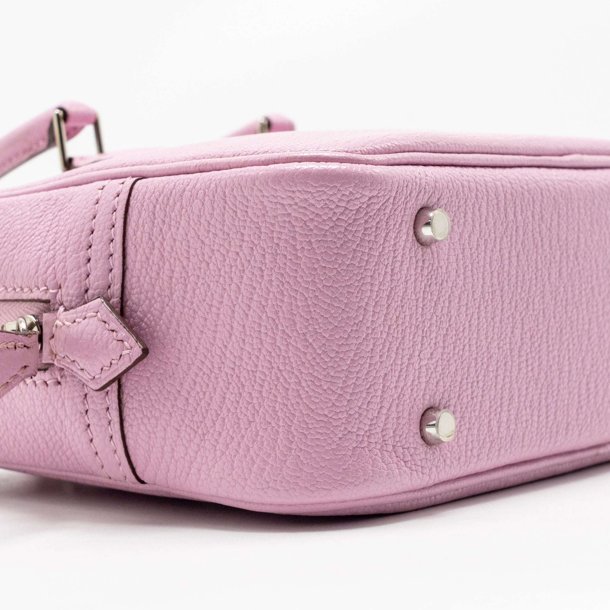 HERMES MINI PLUME II CHÈVRE MYSORE X9 MAUVE SYLVESTRE SHW