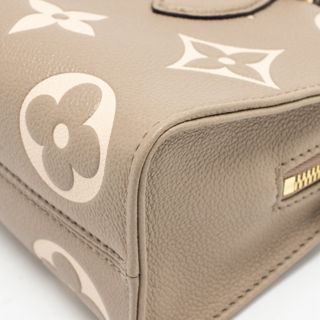 LOUIS VUITTON ONTHEGO EAST WEST MONOGRAM EMPREINTE LEATHER DOVE/CREAM ...
