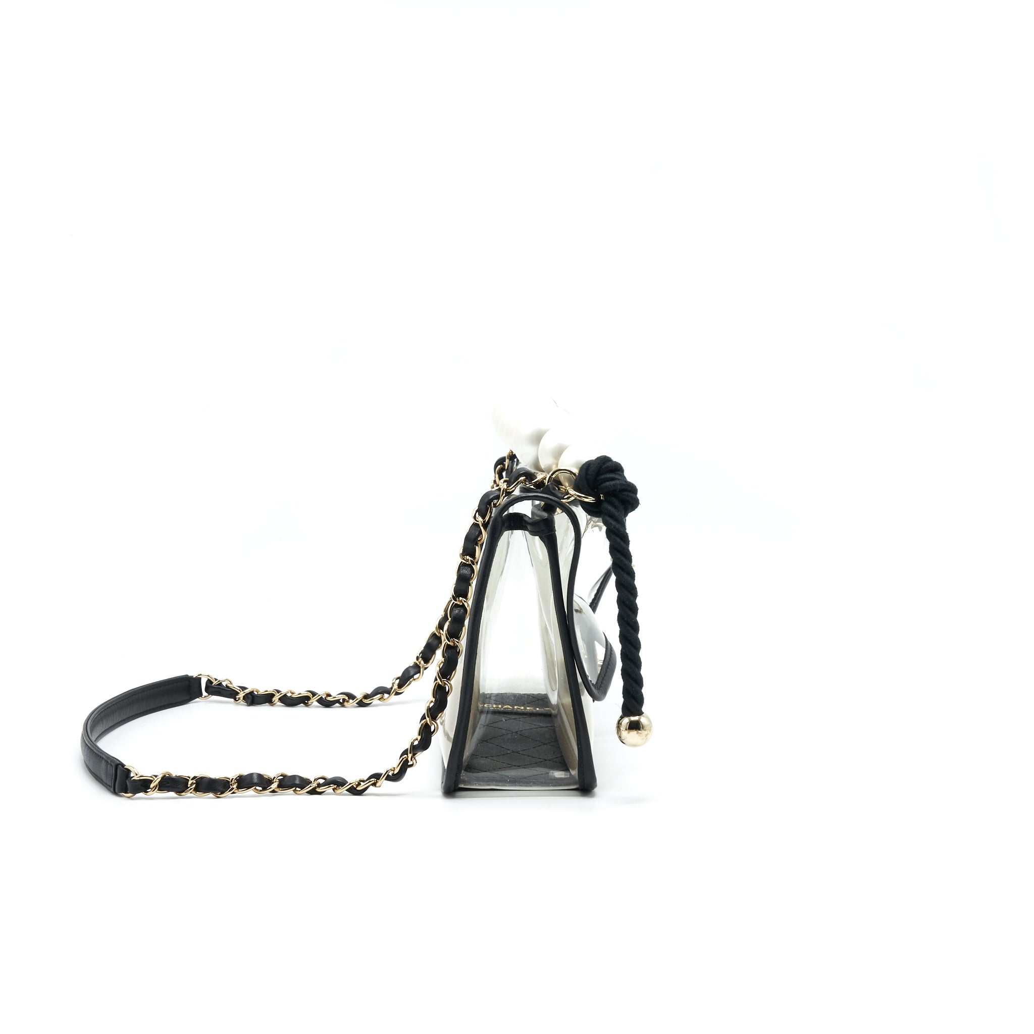 CHANEL SAND BY THE SEA PEARL FLAP BAG