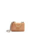 CHANEL 19 WALLET ON CHAIN LAMBSKIN DARK BEIGE GHW