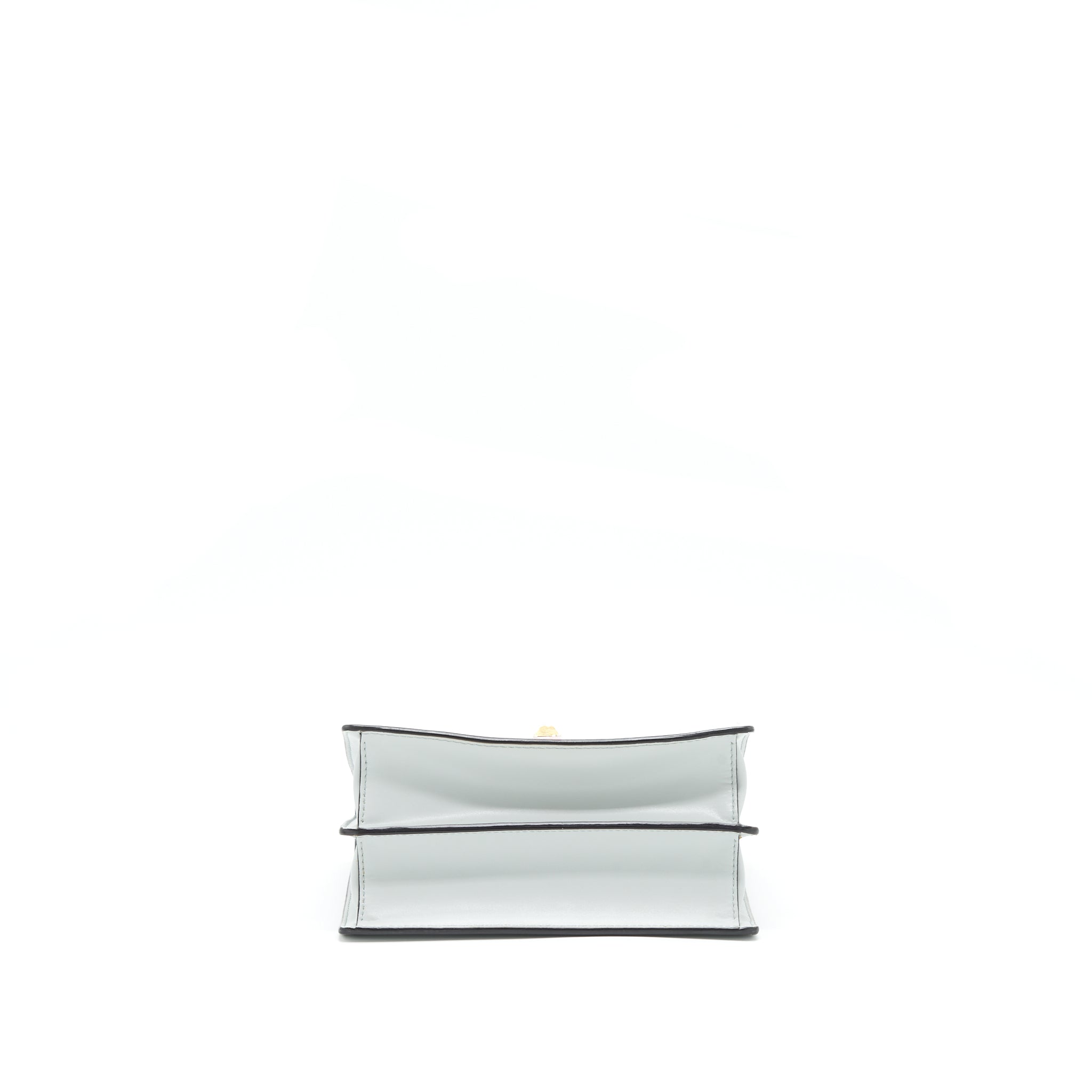 FENDI KAN I STUDDED SHOULDER BAG LIGHT BLUE/MULTICOLOUR SHW