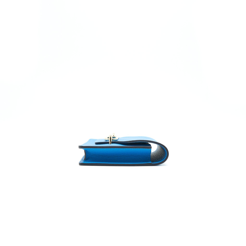 HERMES ROULIS SLIM EVERCOLOR BLUE FRIDA / ROSE MEXICO GHW