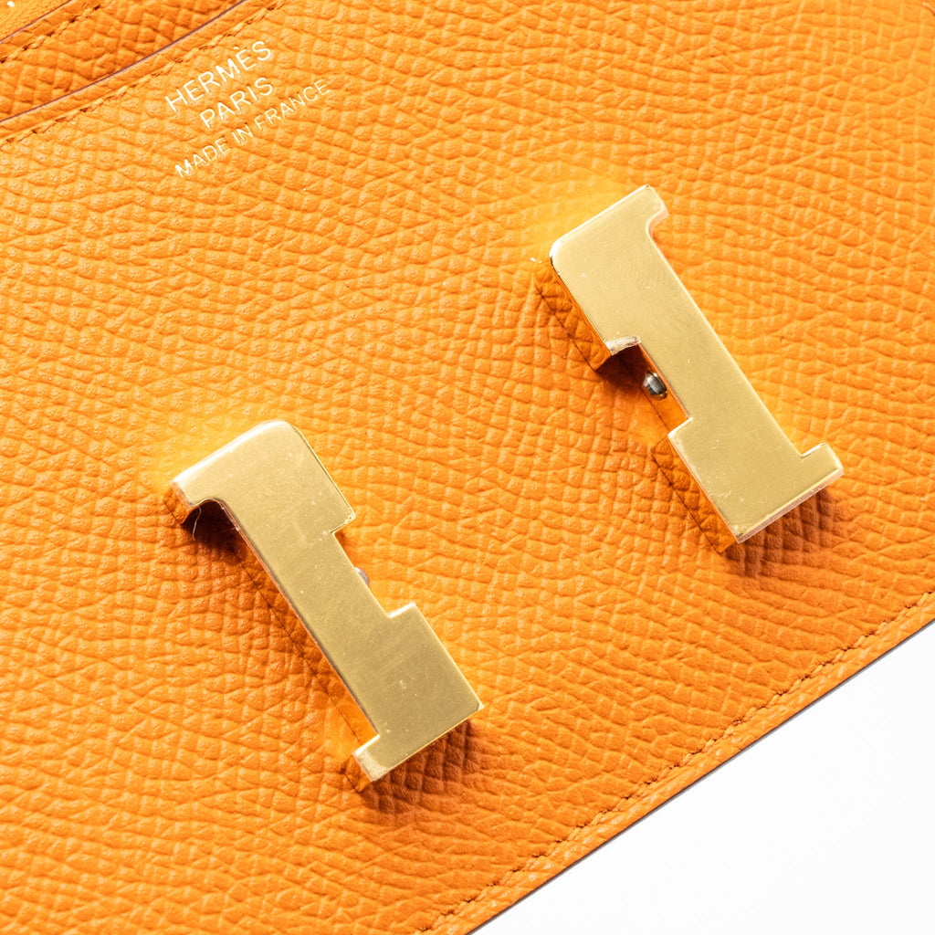 HERMES CONSTANCE SLIM EPSOM ORANGE GHW