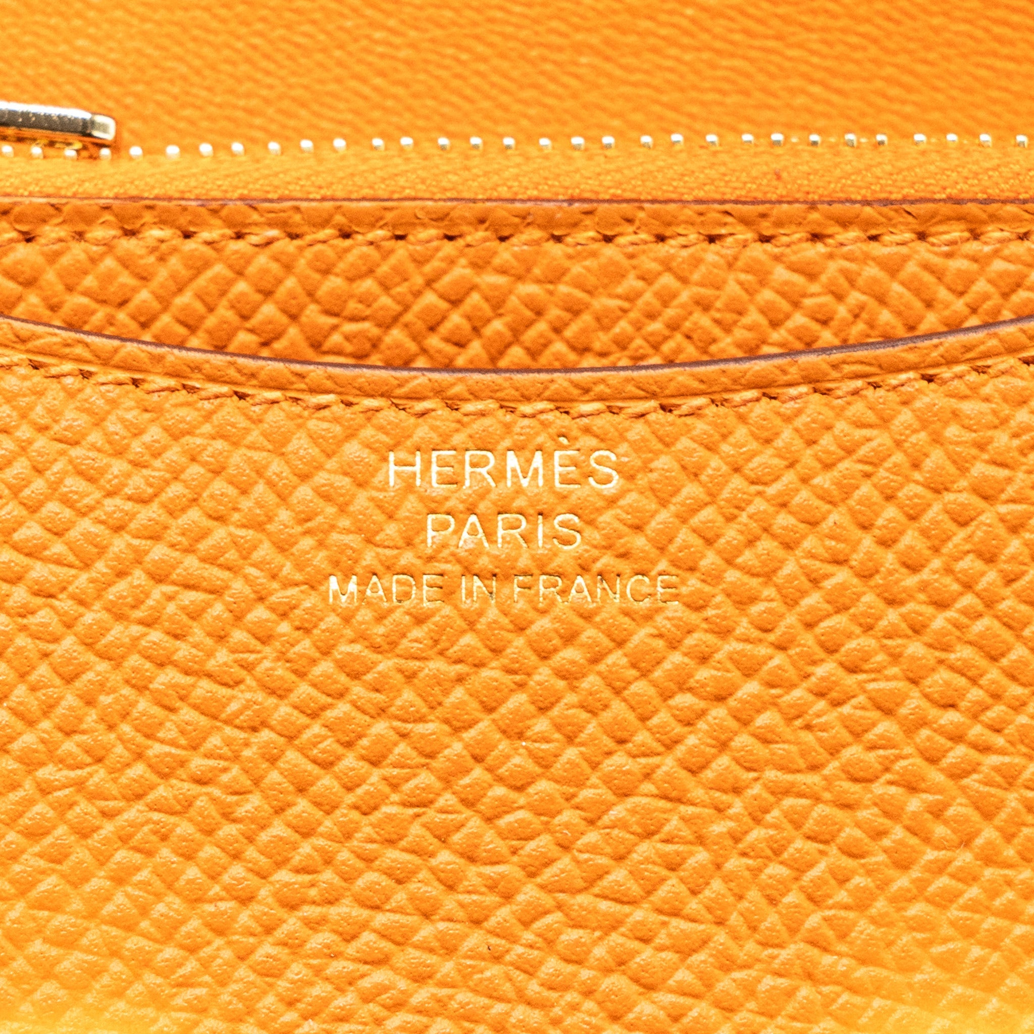 HERMES CONSTANCE SLIM EPSOM ORANGE GHW