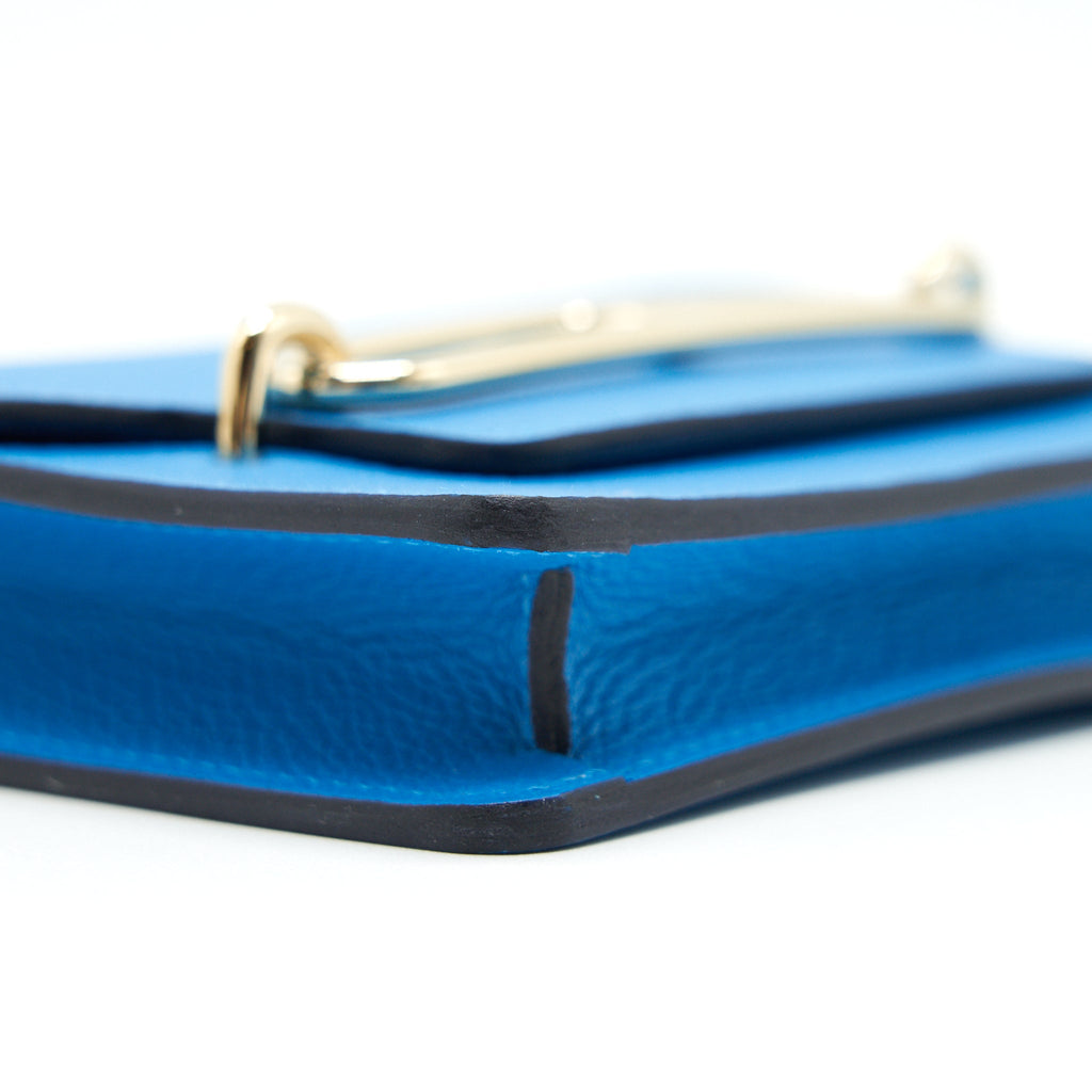 HERMES ROULIS SLIM WALLET EVERCOLOR BLEU FRIDA/ROSE MEXICO GHW